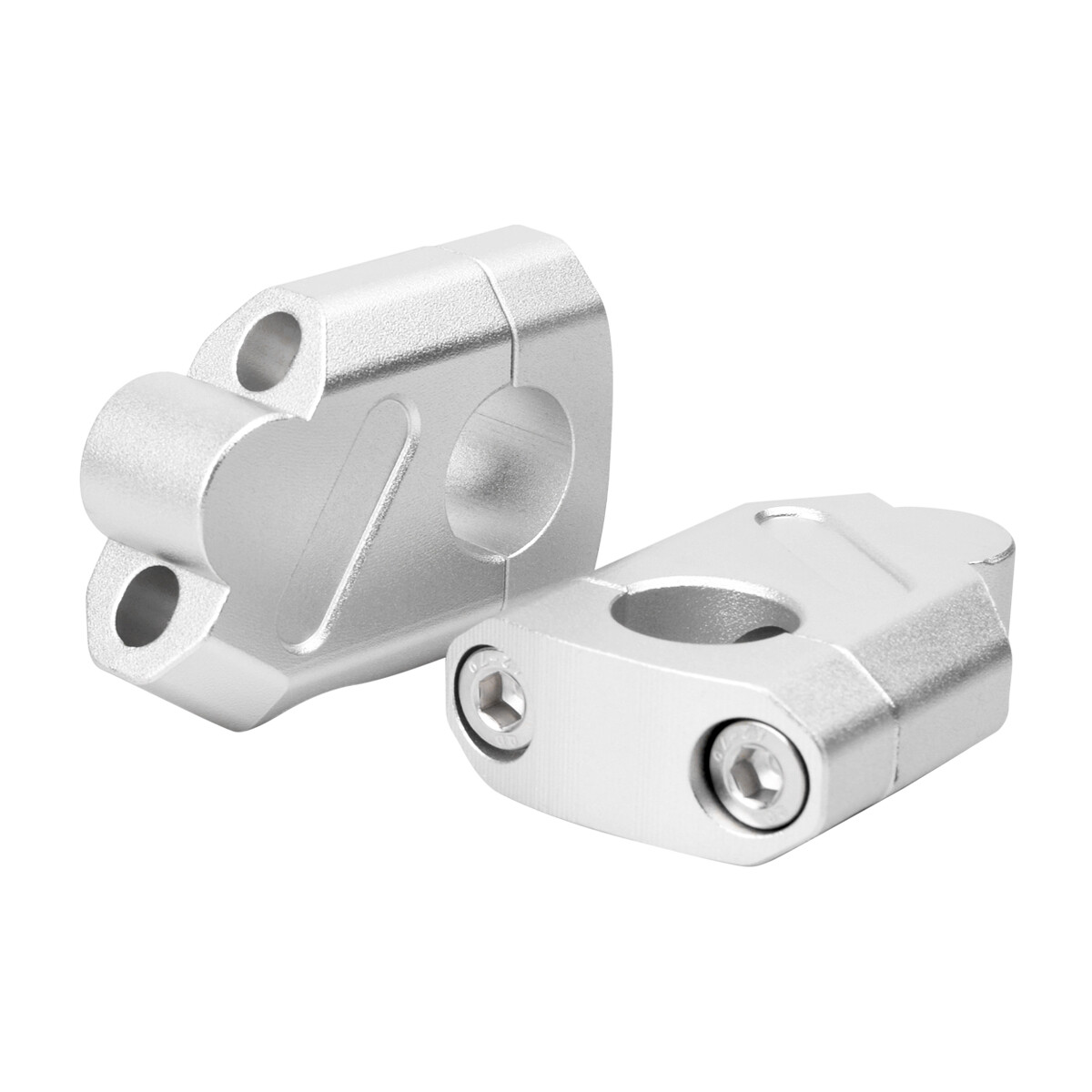 2pcs 7/8″ 22mm Handlebar CNC Motorcycle Riser Mount Clamp Adapter Increased 38mm