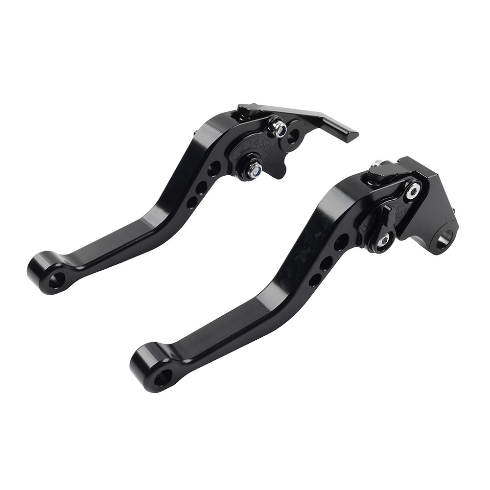 CNC Adjust Short Brake Clutch Levers For BMW R1200GS/R1250GS 2013-2020 Black