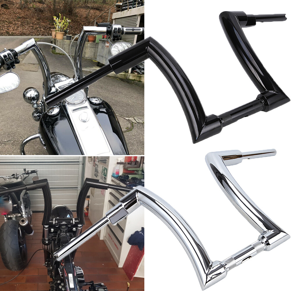 Handlebar 12″ 14″ 16″ Rise DNA Monster 2”Hanger Bars For Harley Touring Softail