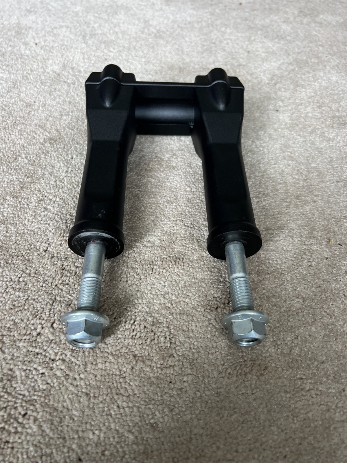 GENUINE HARLEY DAVIDSON BLACK ANODIZED TALL HANDLEBAR RISERS WITH TOP CLAMP