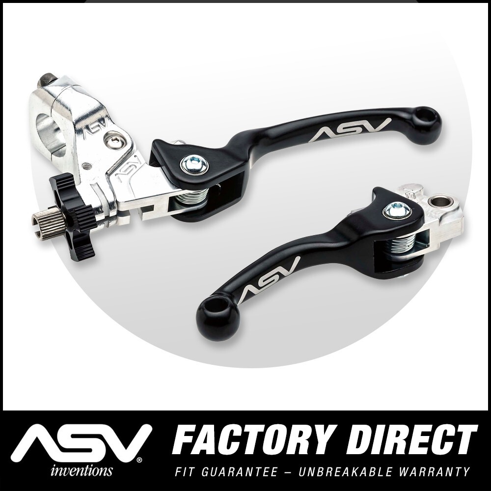 ASV F2 Brake & Clutch Levers Kawasaki KX65 (00-25) / KX85 (01-25)