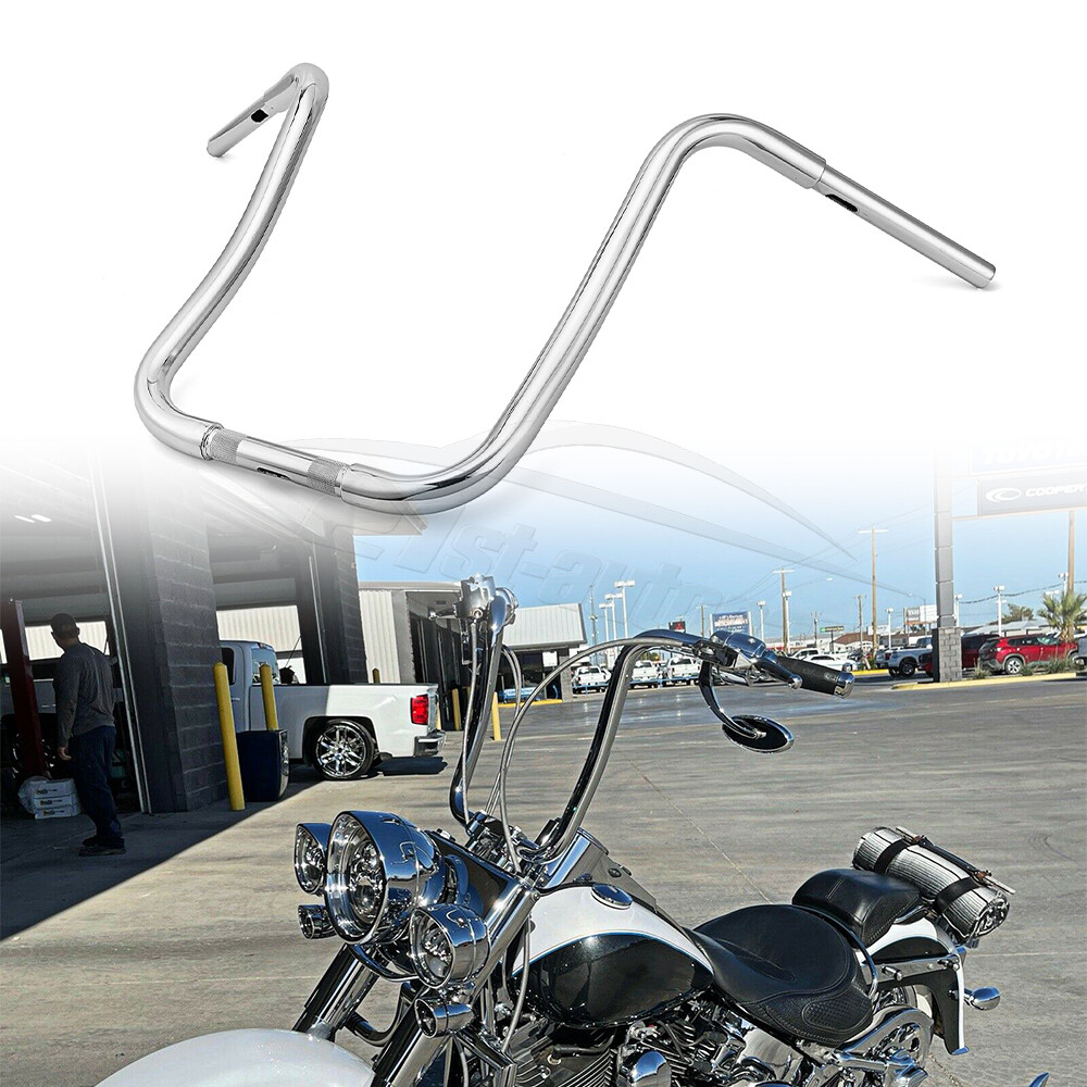 16″ Gangster Ape Hanger 1-1/4″ Bar Handlebar For Harley Road King Classic FLHRC