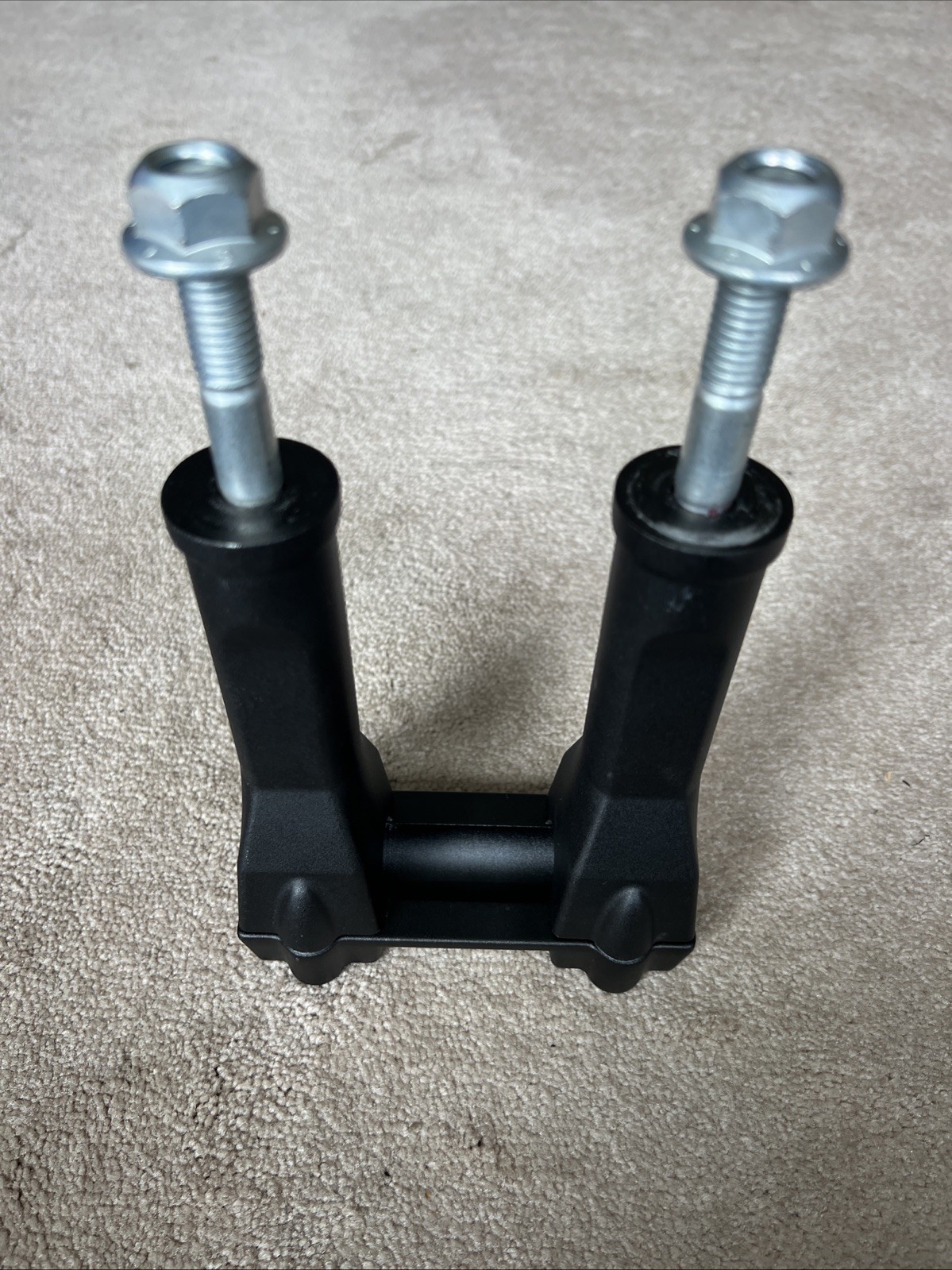 GENUINE HARLEY DAVIDSON BLACK ANODIZED TALL HANDLEBAR RISERS WITH TOP CLAMP
