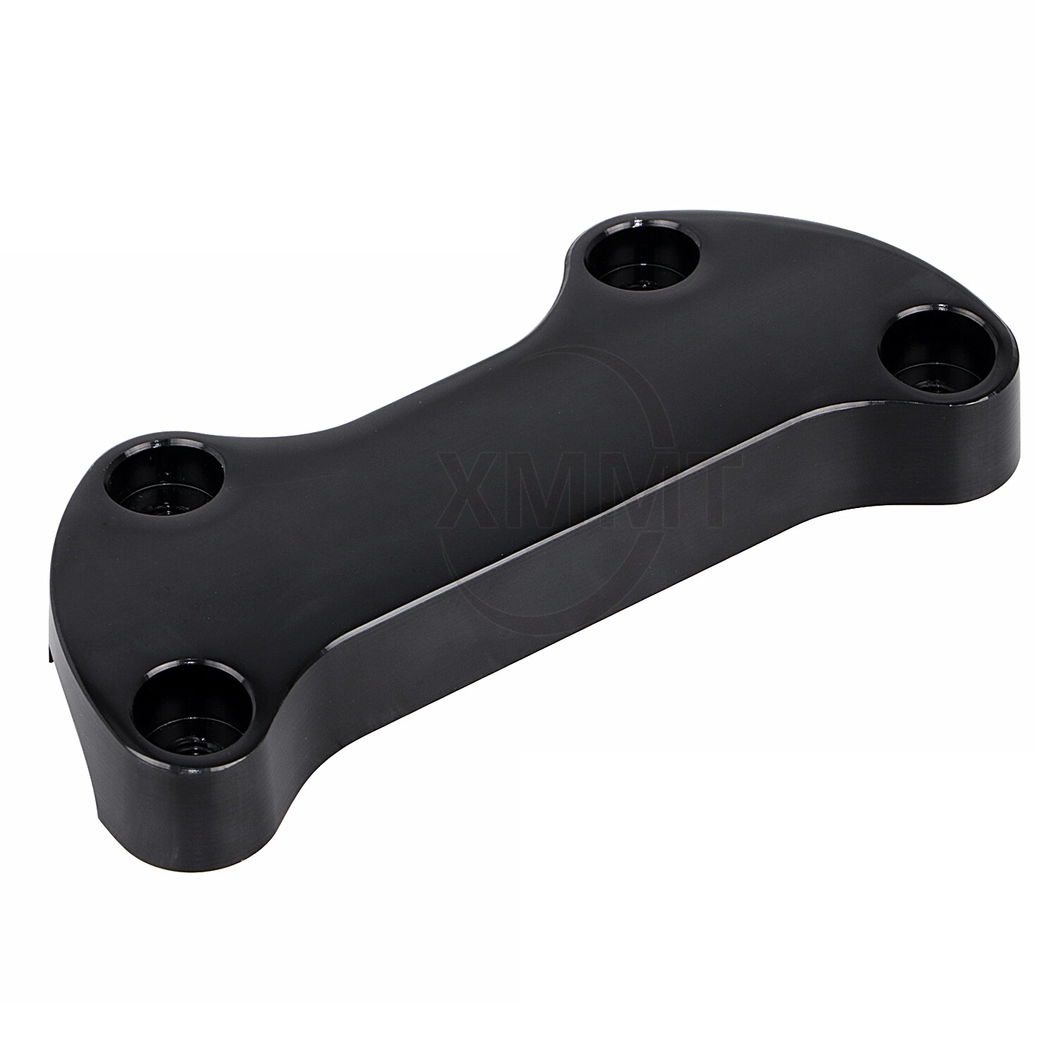 1″ Black Handlebar Handle Bar Riser Top Clamp Cover For Harley Touring Softail