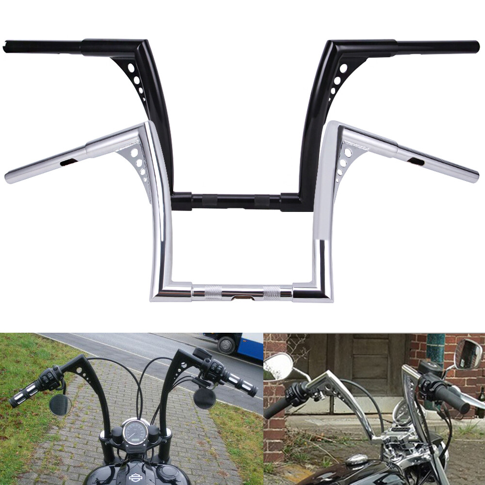 10″ 12″ 14″ 16″ 18″ Ape Hangers Handlebar for Harley Sportster 883 Softail Dyna