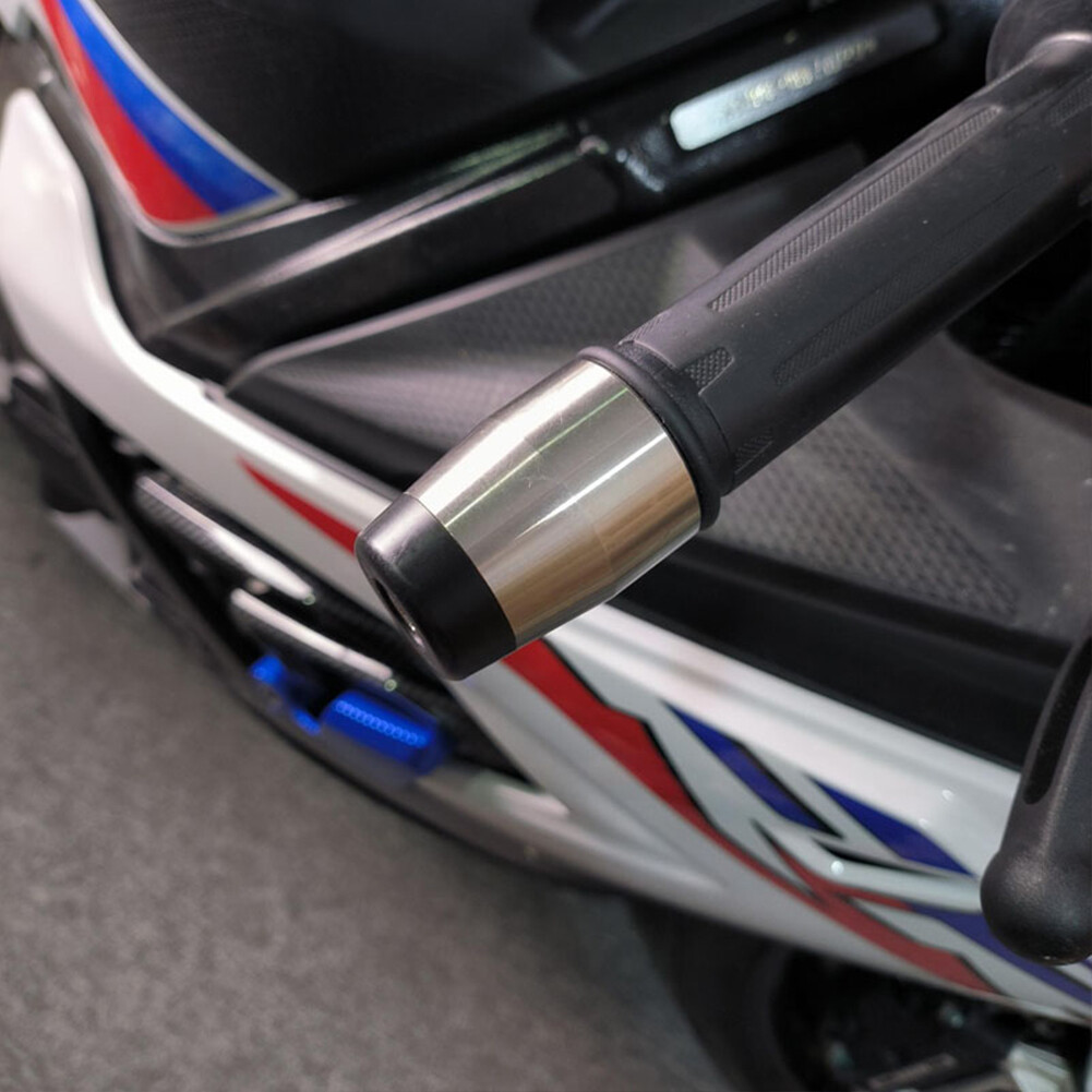 Solid Heavy Weight Slider 7/8″ Handle Bar Ends Vibration Reducing Grip Plug Cap