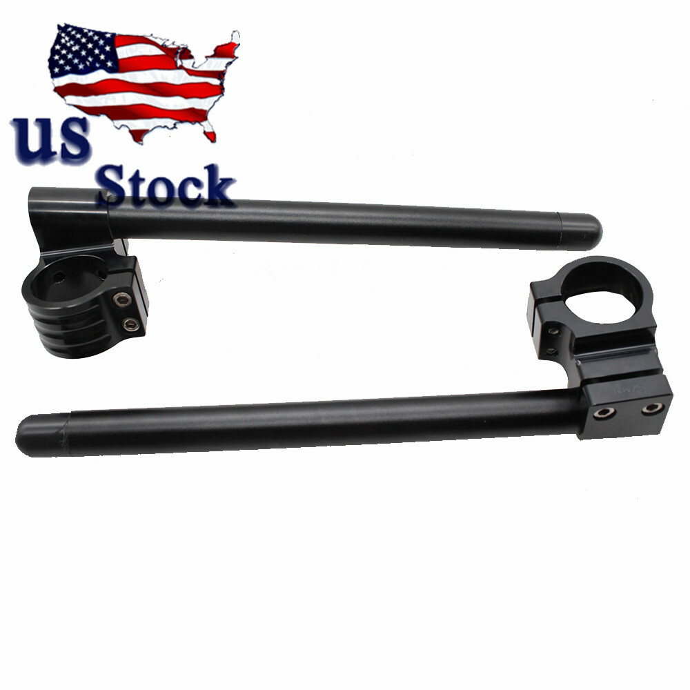 Motorcycle Clip On 7/8″ CNC Handlebar 51MM Fork Tube For Suzuki Yamaha Honda