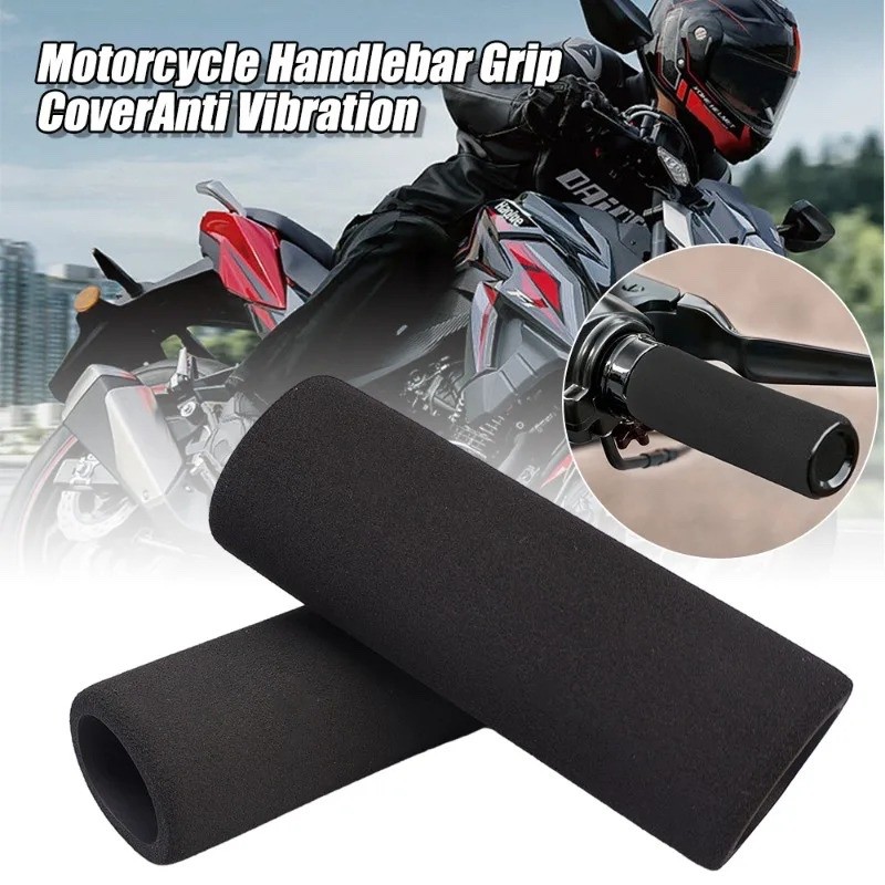 Motorcycle Comfort Foam Over Grips Non-Slip Universal Handlebar Covers 2PCS
