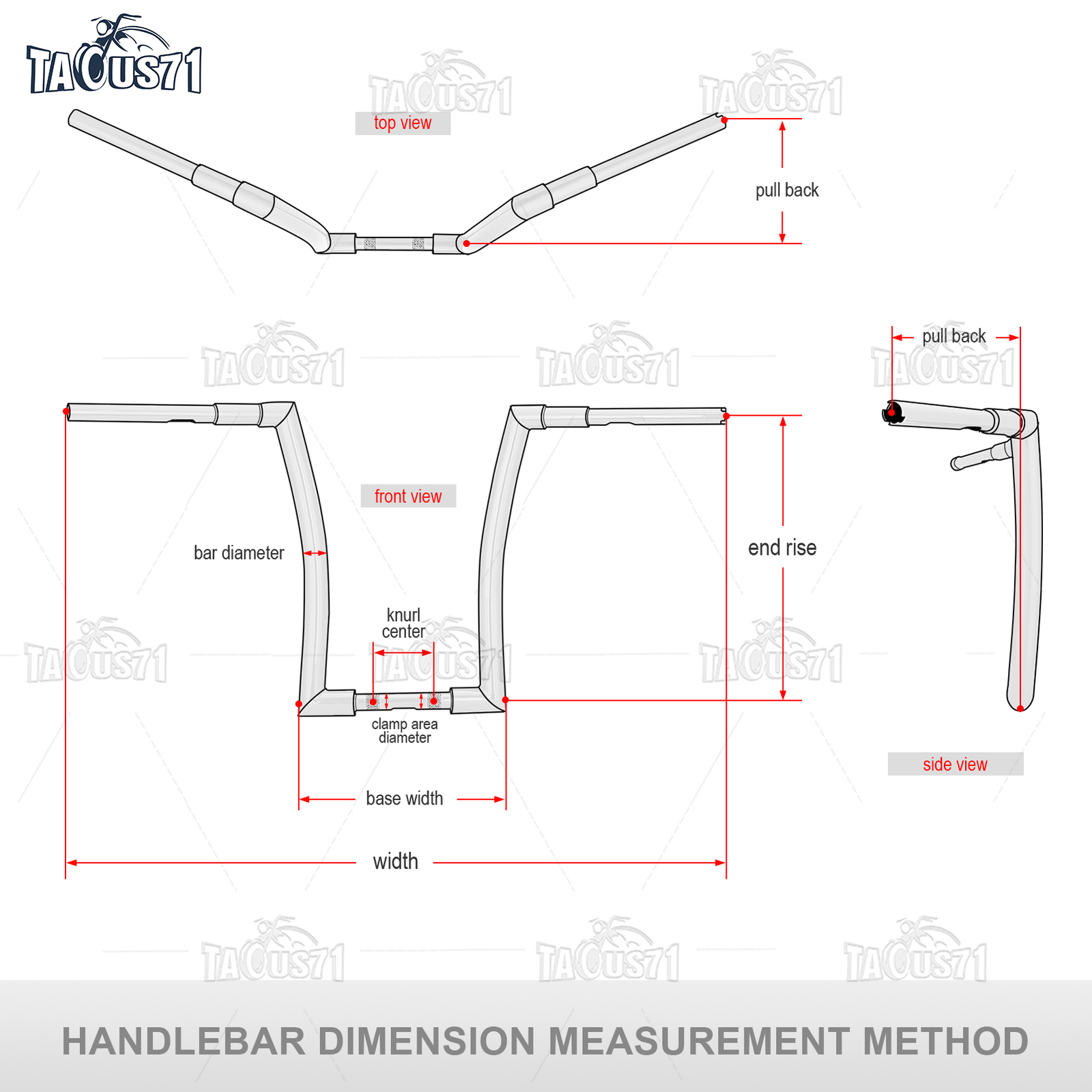 12” 14” 16” 18″ Ape Hanger Fat Bar 1-1/2″ Handlebar For Harley Road Glide
