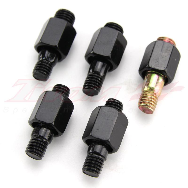Motorcycle Universal Metal Black Side Rearview Mirrors M8 M10 Blade Bobber Honda