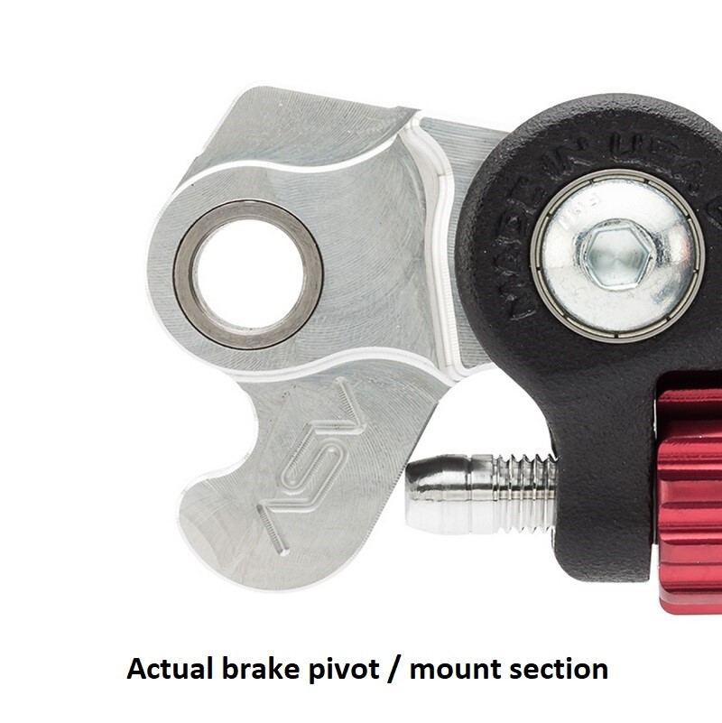 ASV Black F4 Short Brake + Clutch Lever with Pro Perch for Suzuki RM85 2019