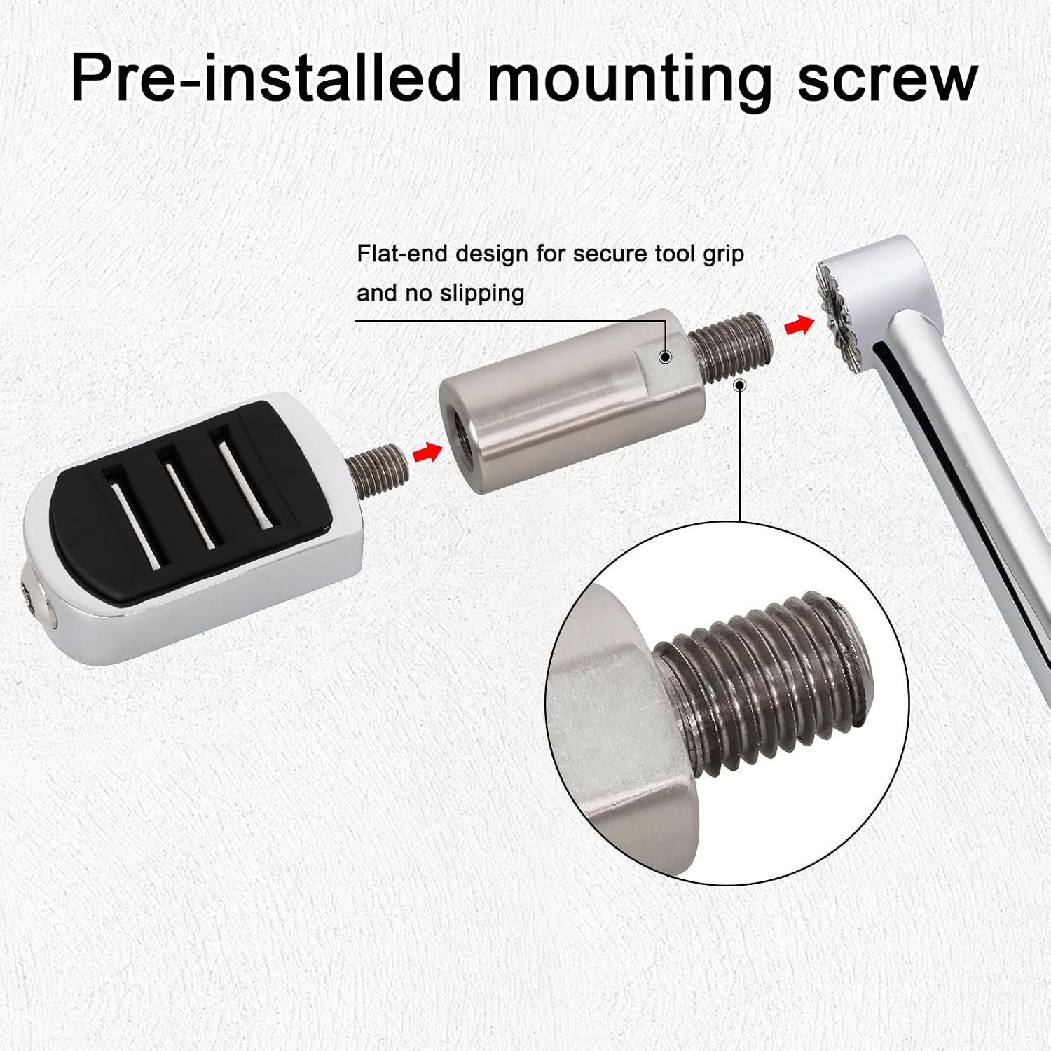 32mm/1.25” Shift Peg Extender Harley Touring Road Glide Street Glide Road King
