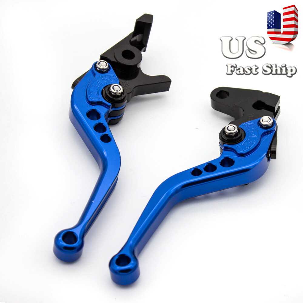 CNC Blue Brake Clutch Levers For Yamaha YFZ450 YFZ450R 2008-2015 2016 2017 2018