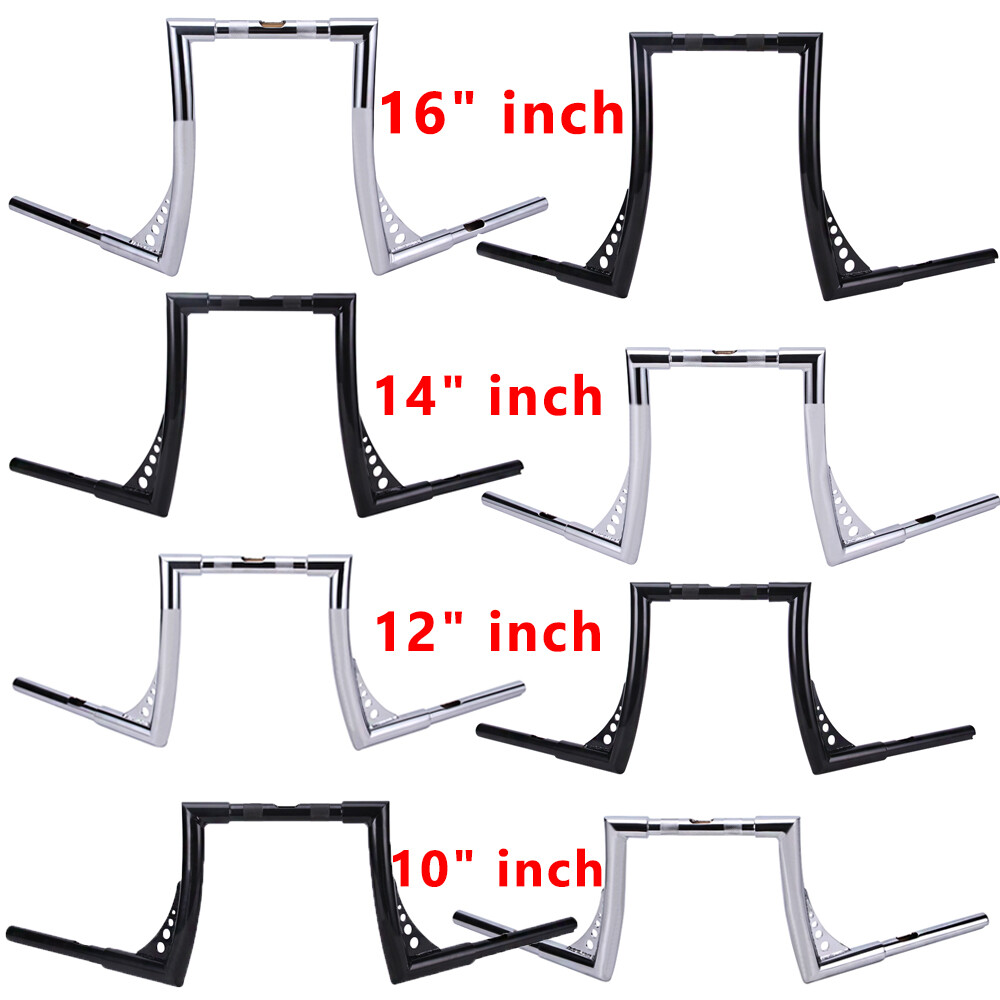 DNA MONSTER 10 12 14 16” Ape Hanger Fat Bars Handlebar For Harley FLST FXS XL