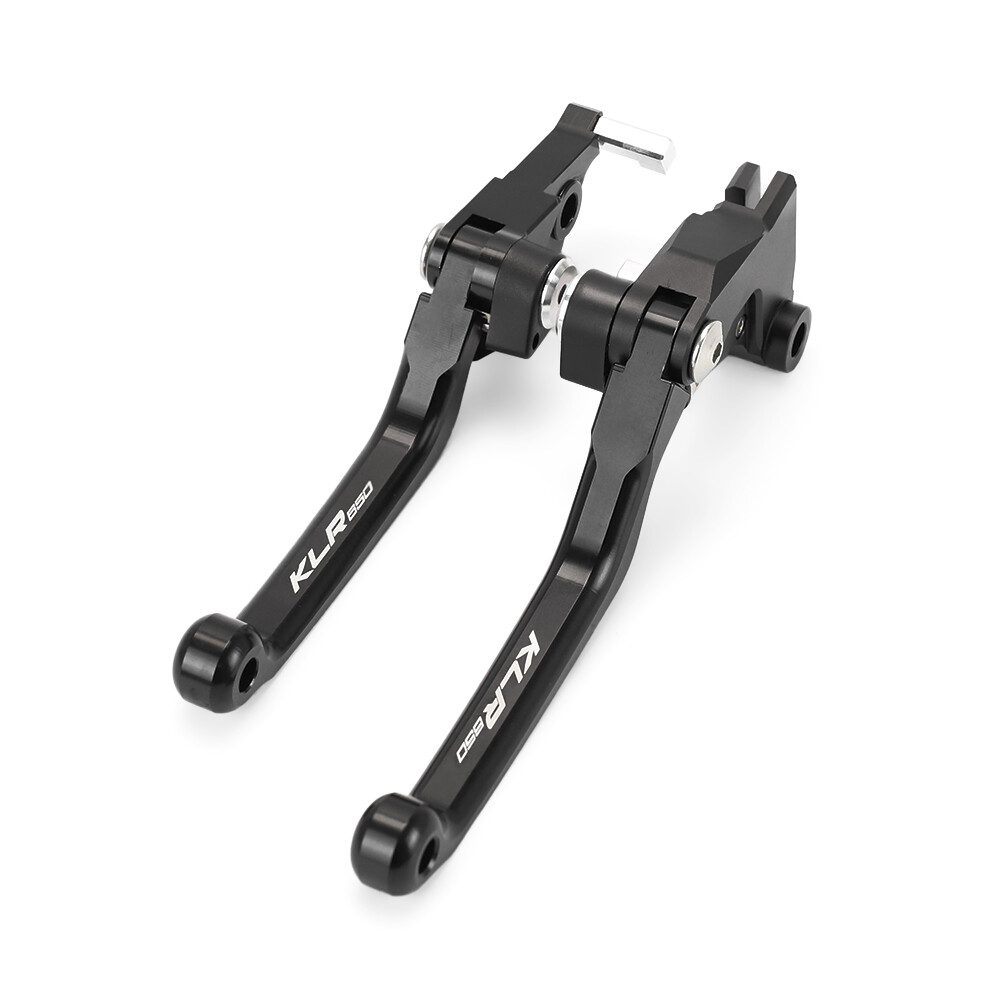 Anodized Pivot Brake Clutch Levers For KAWASAKI KLR 650 KLR650 2008-2024 Black