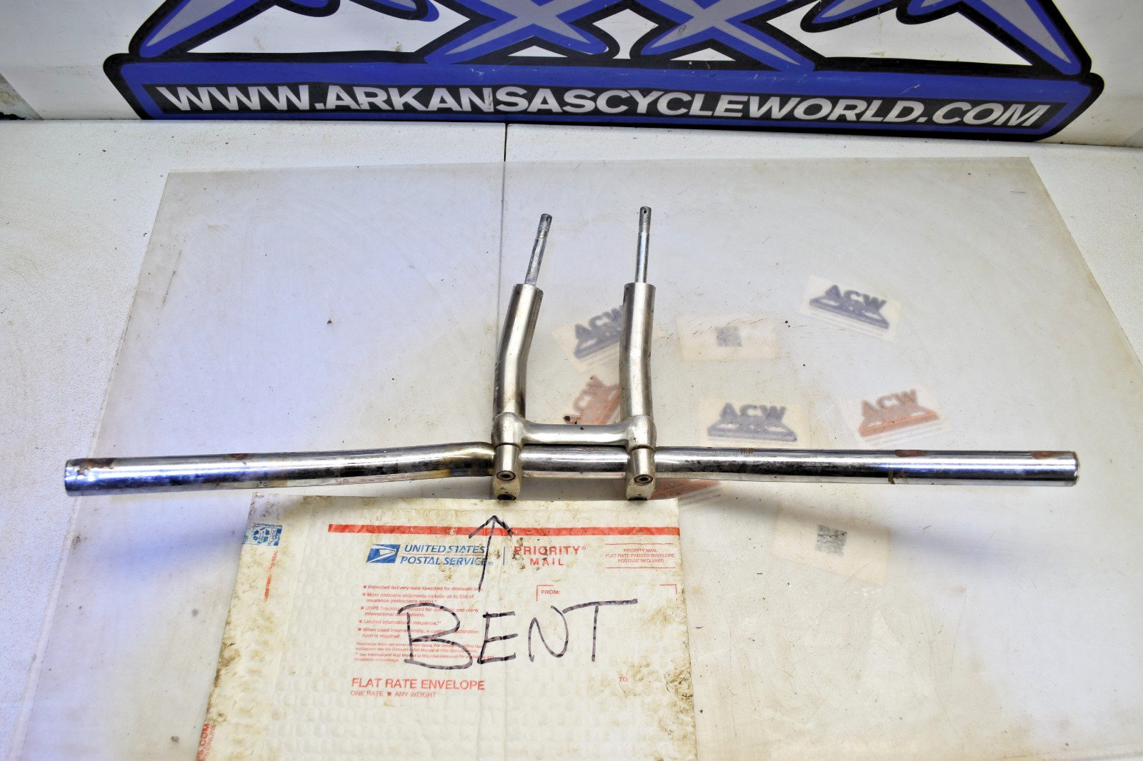 S1-6 Handlebar W Riser Bent Handle 04 Suzuki Savage LS650 LS 650 Free Us Ship