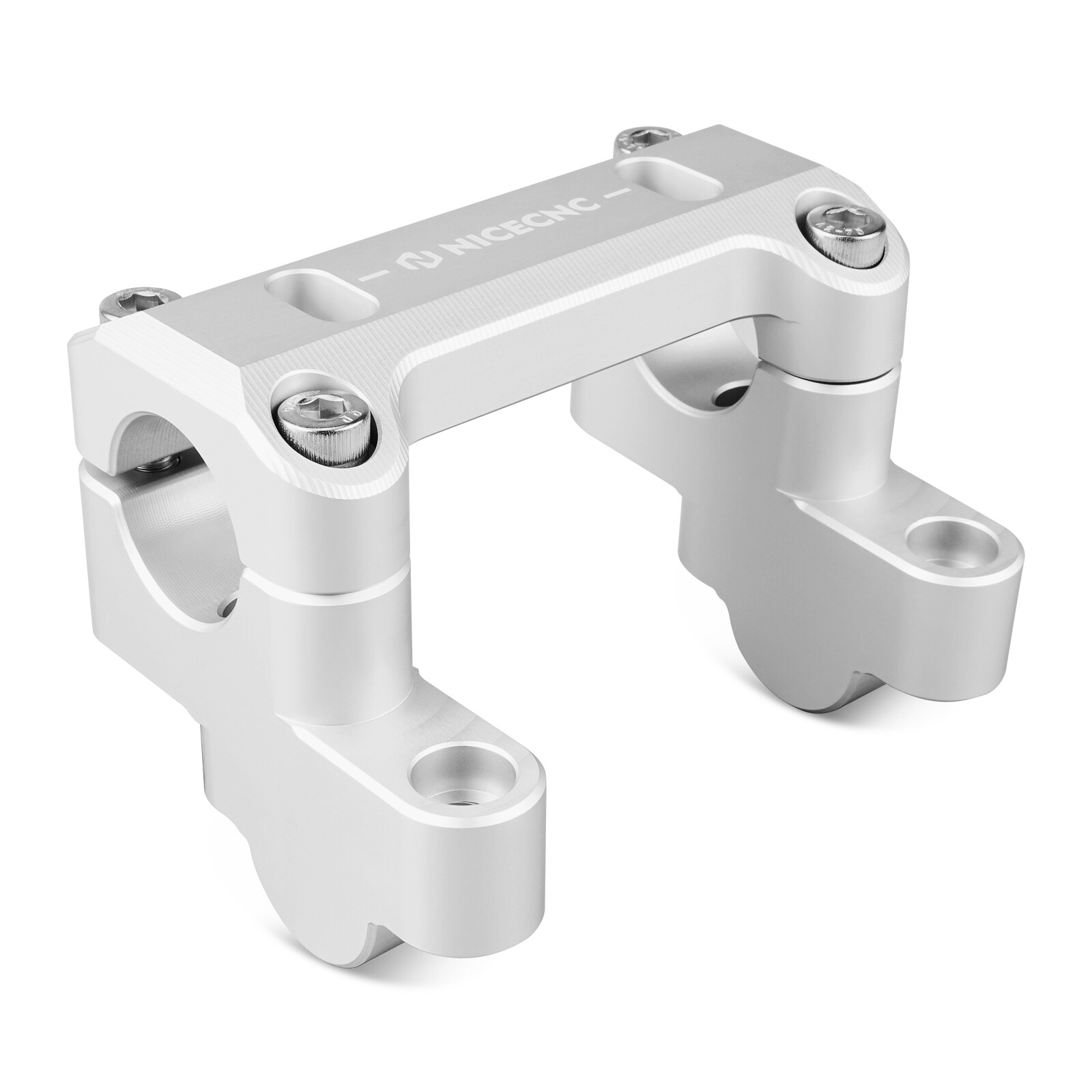 HandleBar Riser Clamp Adapter Sliver For BMW R1200GS 2013-2018 R1250GS 2019-2023