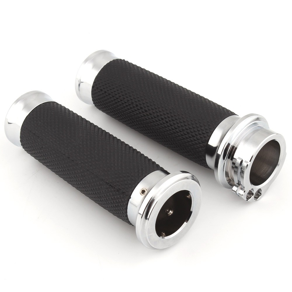 1″ Motorbike Handlebar Hand Grips None-Slip Fit For Harley Honda Suzuki Kawasaki
