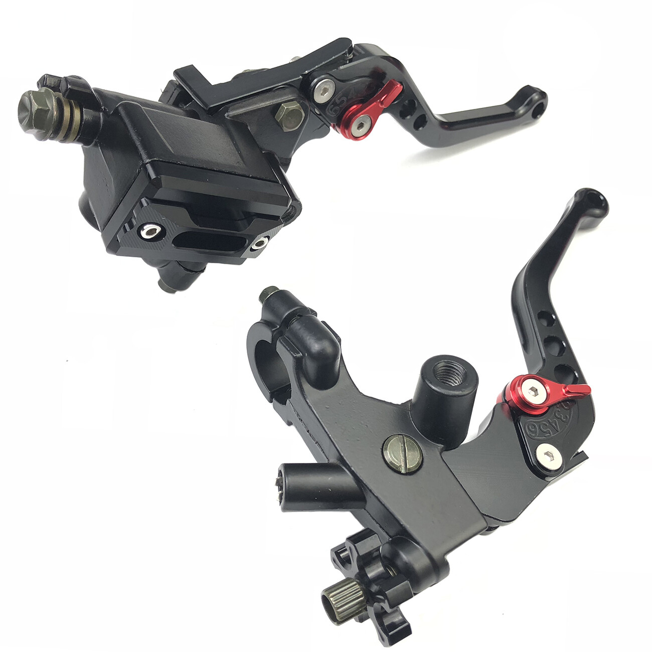 22mm Universal CNC Motorcycle Handlebar Brake Master Cylinder & Clutch Lever Set