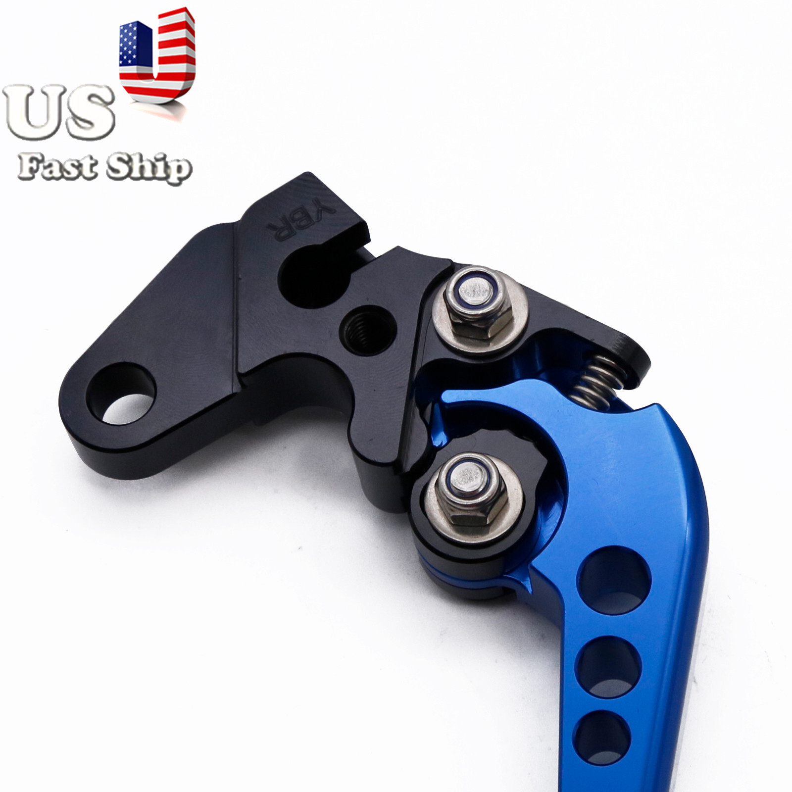 CNC Short Brake Clutch Levers Handle Fit Yamaha MT-03 YZF-R3 2017-2024 Blue Set