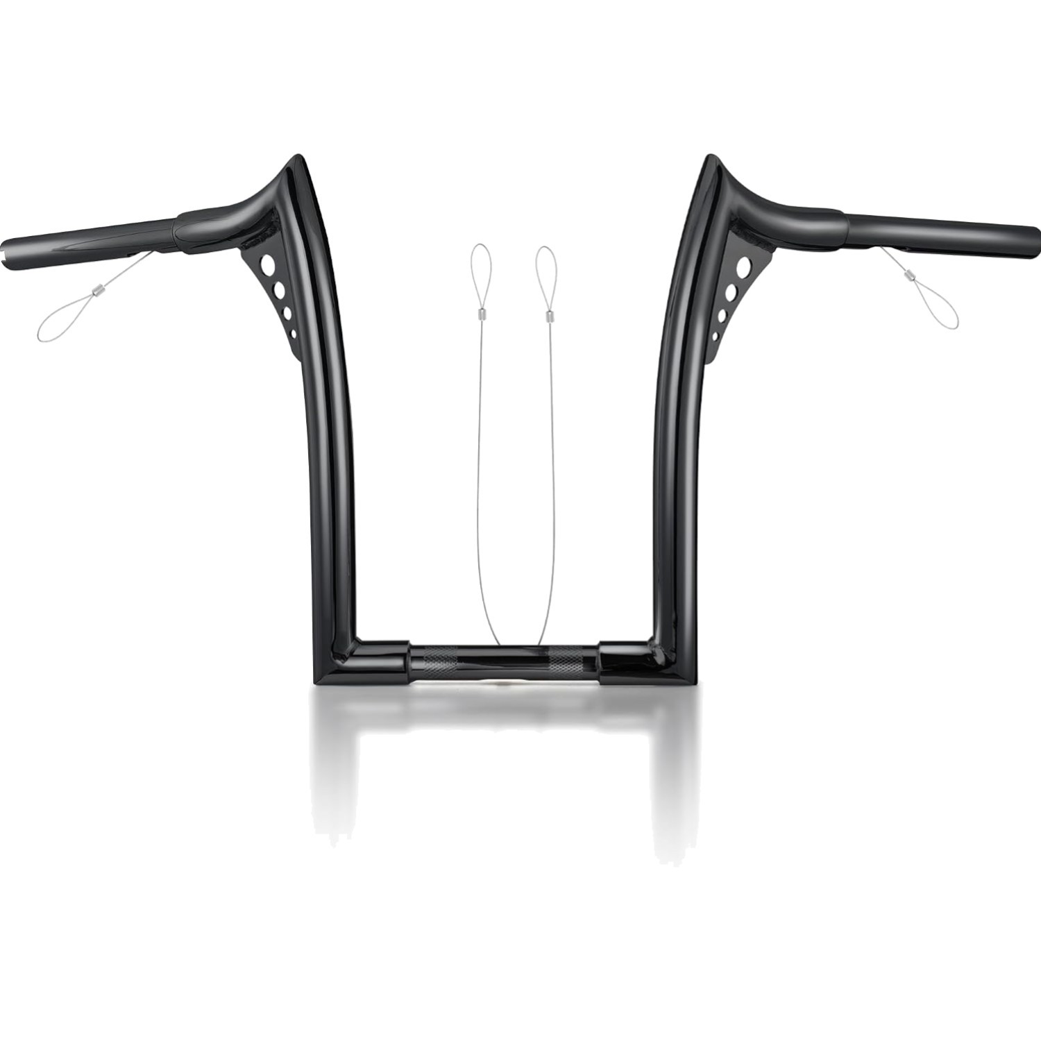 12-Inch Rise Meathook Ape Hangers for Harley – Carbon Steel Handlebar Upgrade