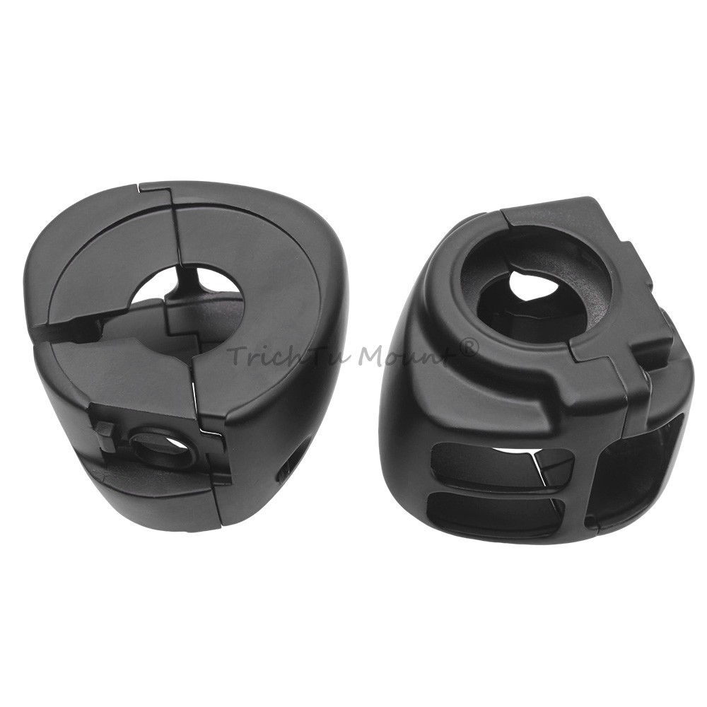 Matte Black Handlebar Switch Housings Cover For Harley Softail Heritage Classic