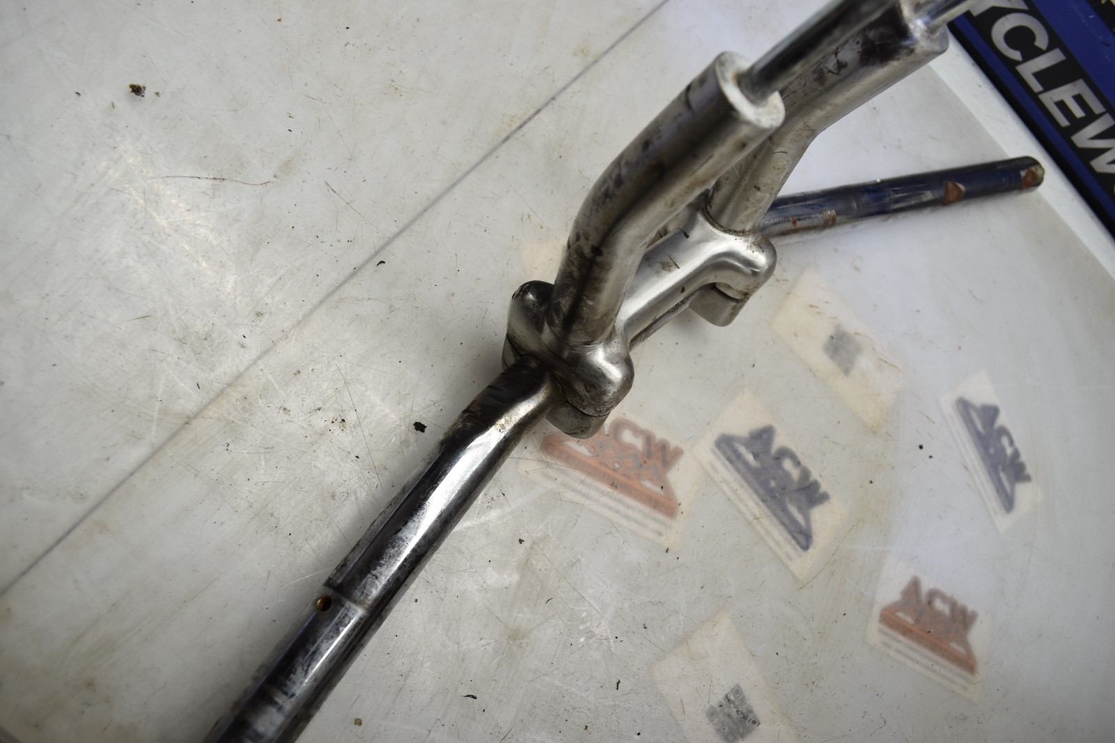 S1-6 Handlebar W Riser Bent Handle 04 Suzuki Savage LS650 LS 650 Free Us Ship