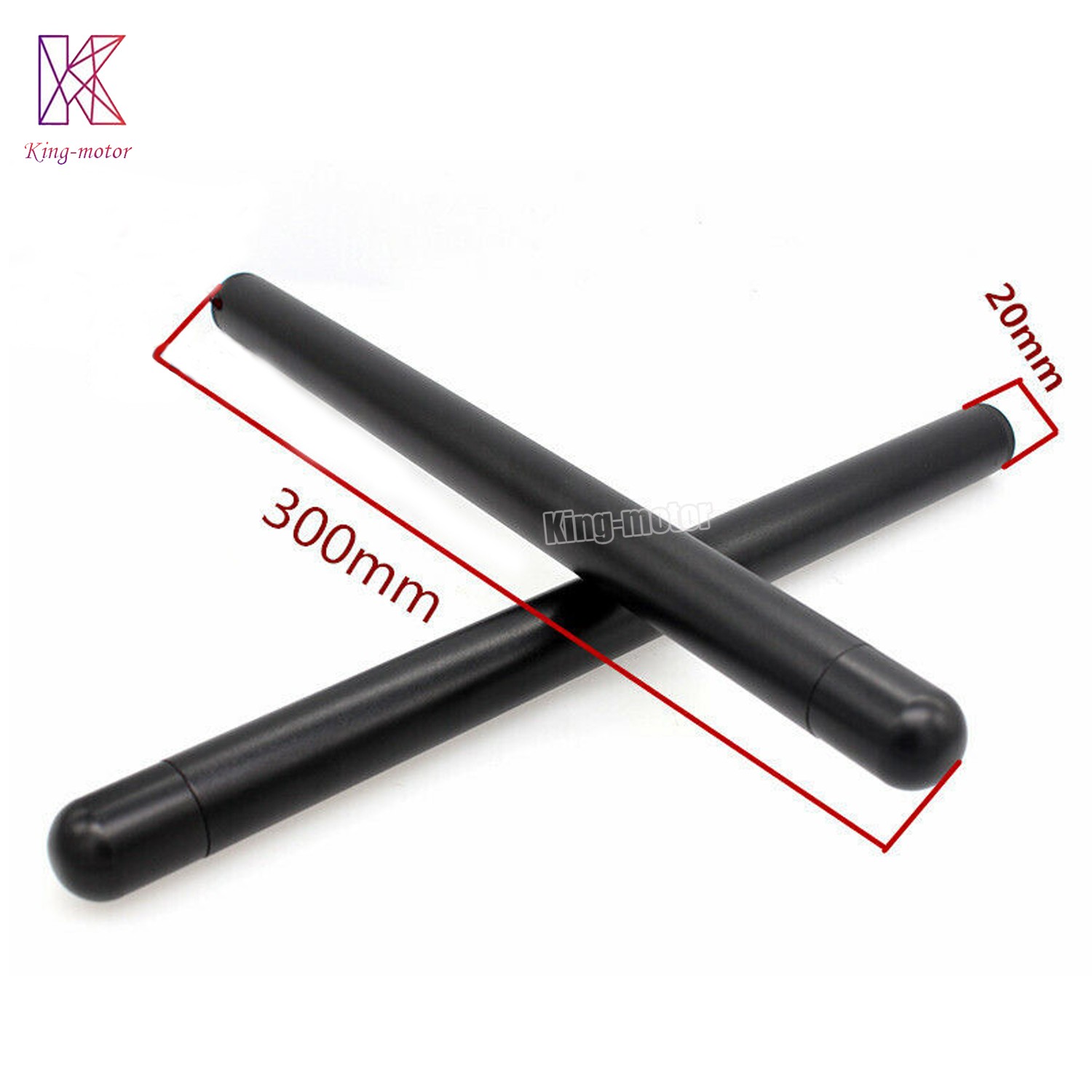 2 PCS 7/8″ Clip On Ons Replacement Handle Bar Handlebars Tube Aluminium Black US