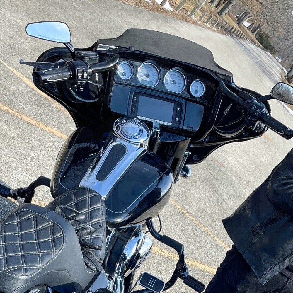 MOFUN 12″ x 1 1/4″ Meathook Bar Ape Hangers Handlebars for Harley Bagger Touring