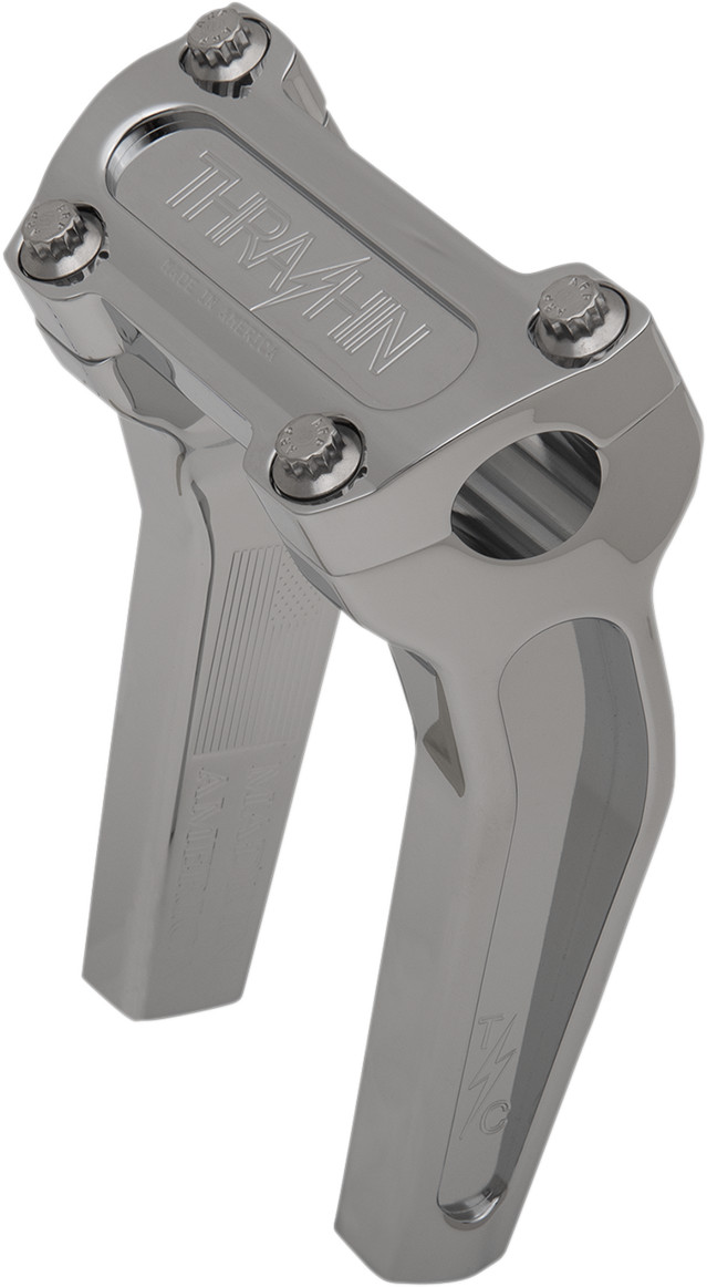 THRASHIN SUPPLY CO. Handlebar Risers 6-1/2″ Rise Chrome Pullback TSC-6525-3
