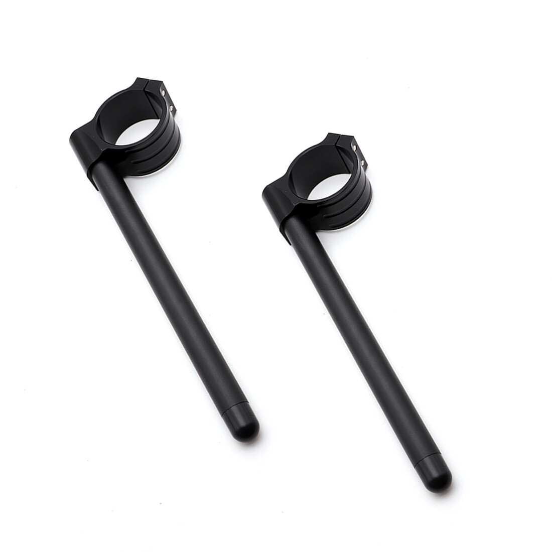 58mm Black Clip-On Clip Ons CNC Handlebar Bar Fork Tube For Benelli Leoncino 500