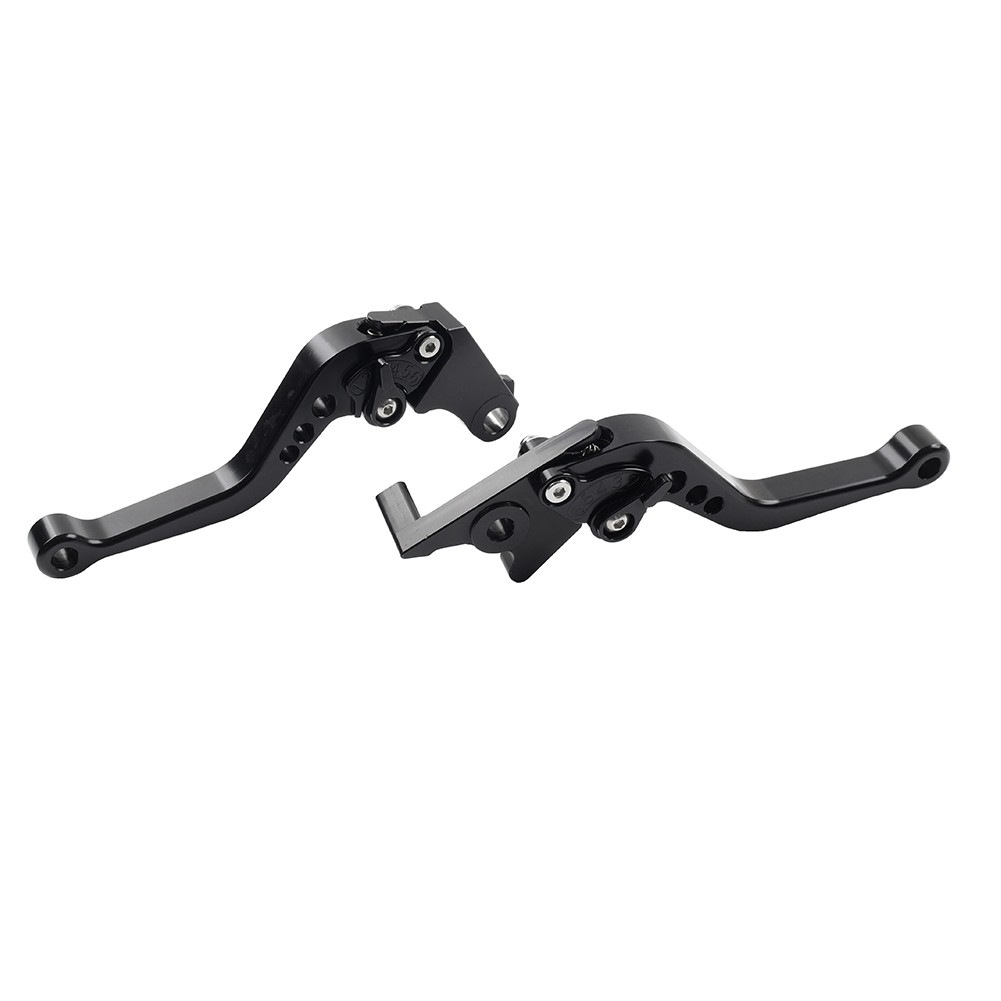 CNC Adjust Short Brake Clutch Levers For BMW R1200GS/R1250GS 2013-2020 Black