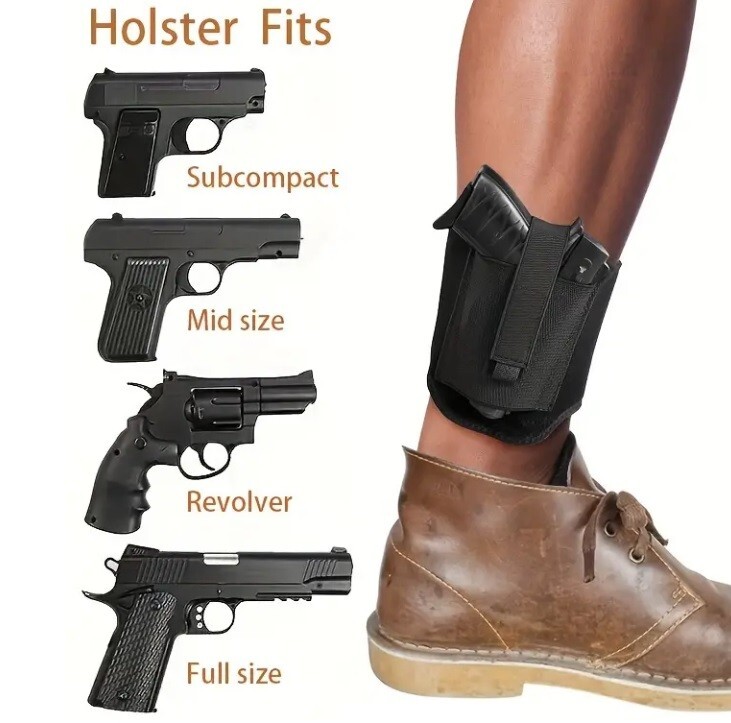 Ankle Holster for Concealed Carry | Universal Fit, For All Handguns/Pistols