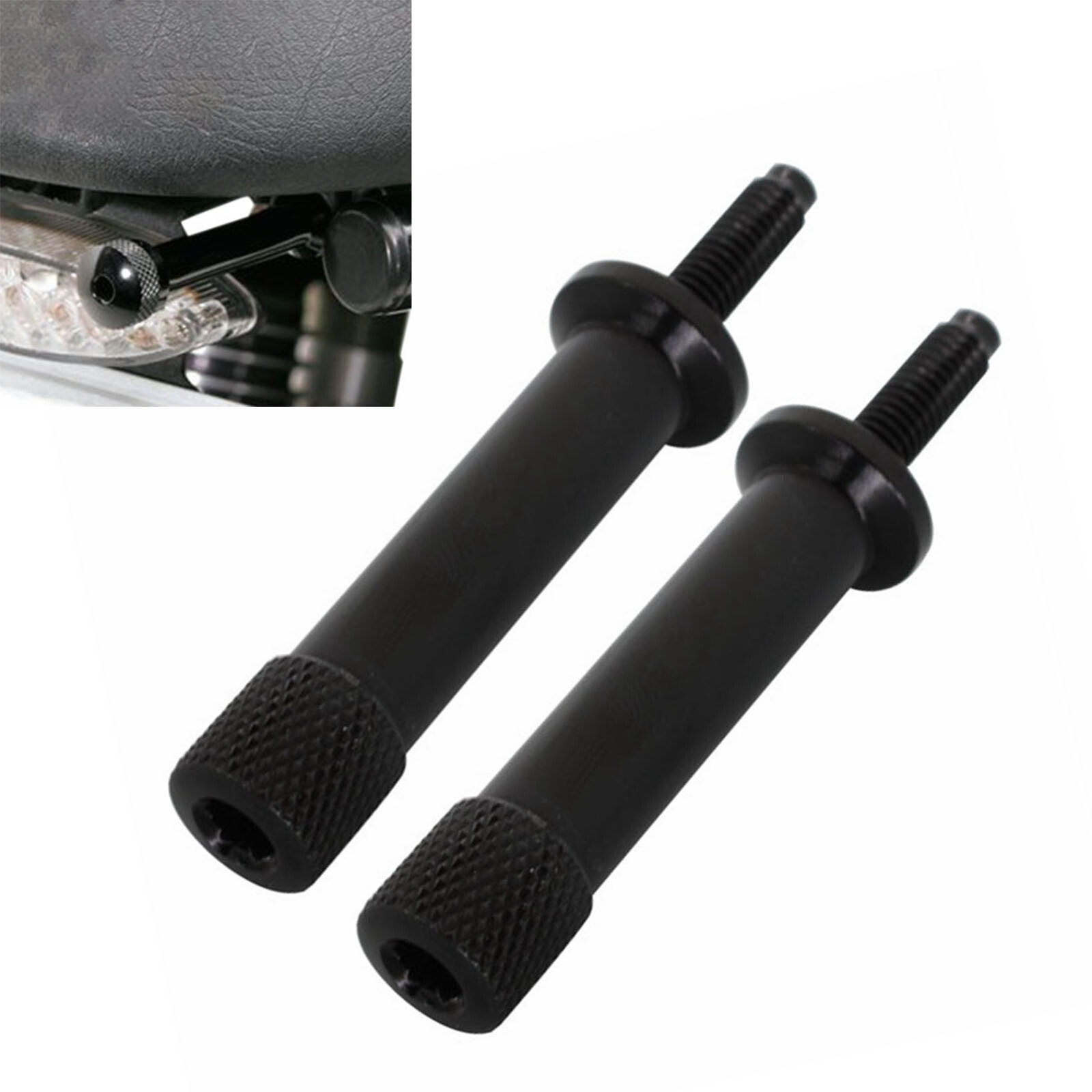 Motorcycles Quick Release Removal Seat Bolts Aluminum for Triumph T100 Black