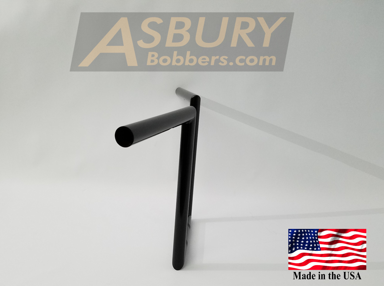 1″ Z Bars Wide Lane Spliters 12″ rise Gloss Black Handlebars