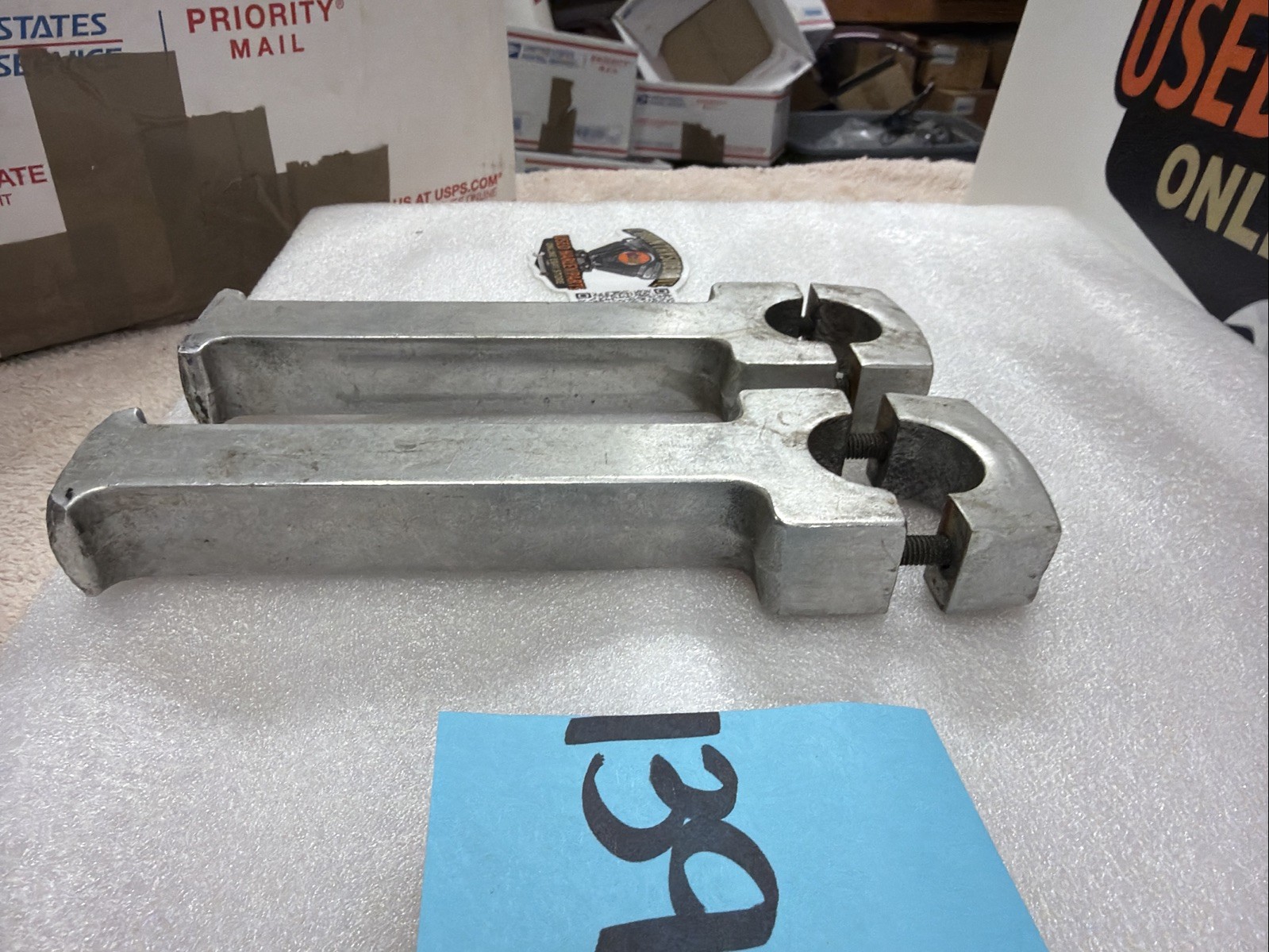 Harley Vintage 1” Riser Handlebar Chopper 6” Tall Shovelhead Girder Springer Pan