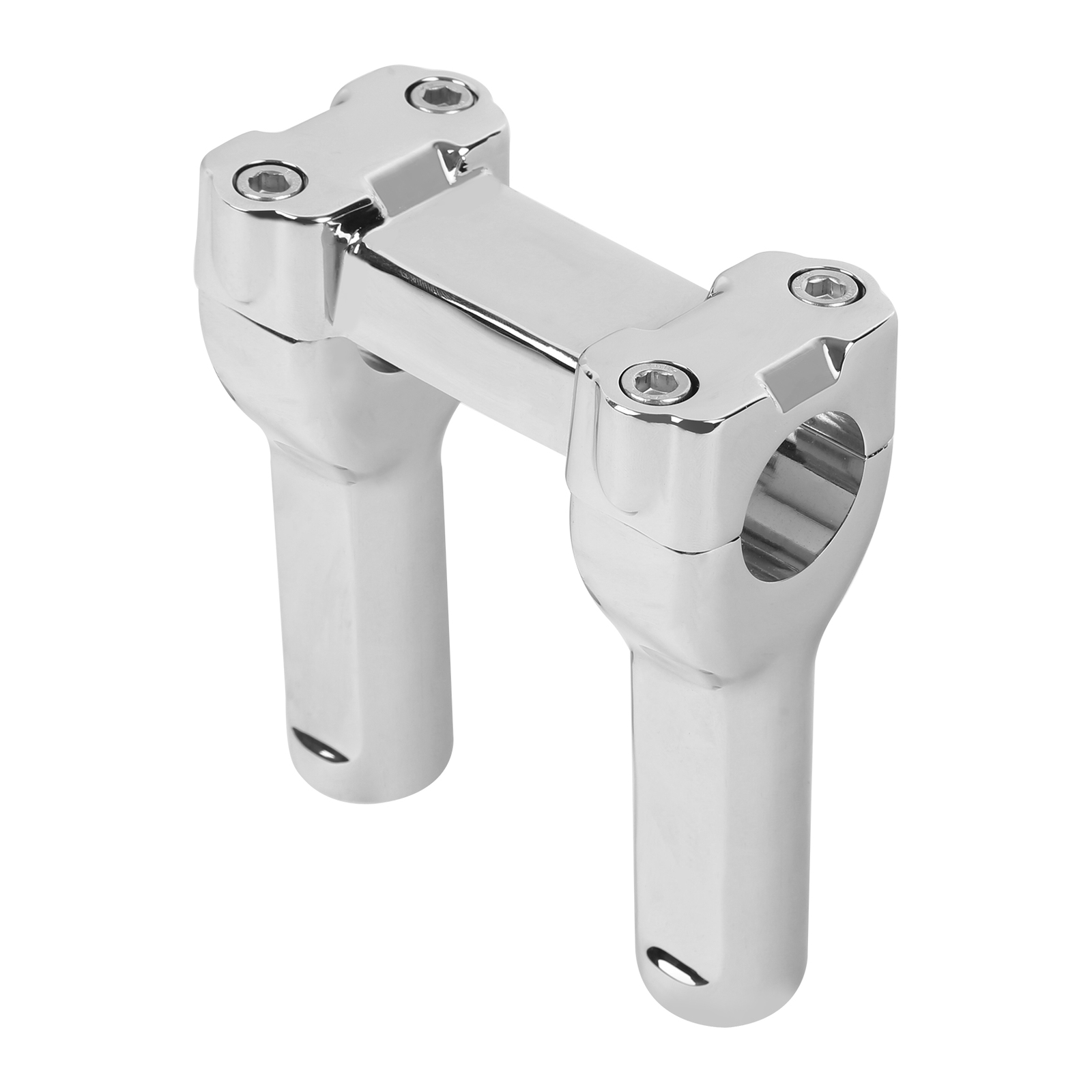 1 1/4 inch Chrome Handlebar Riser Clamp Kit Fit For Harley Softail Dyna