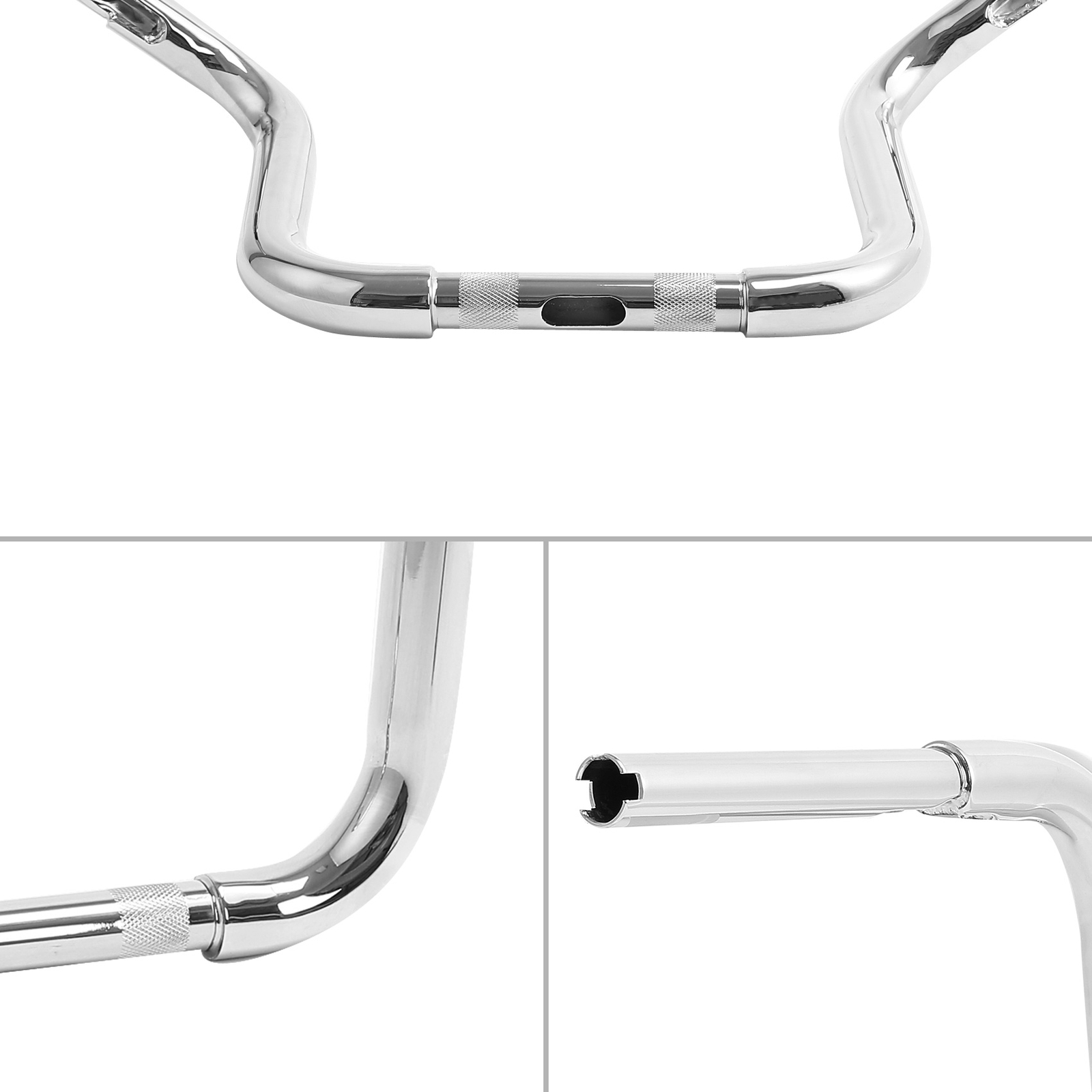 10″ Inch Handlebar Rise Ape Hangers Fit For Harley Sportster Softail FLST