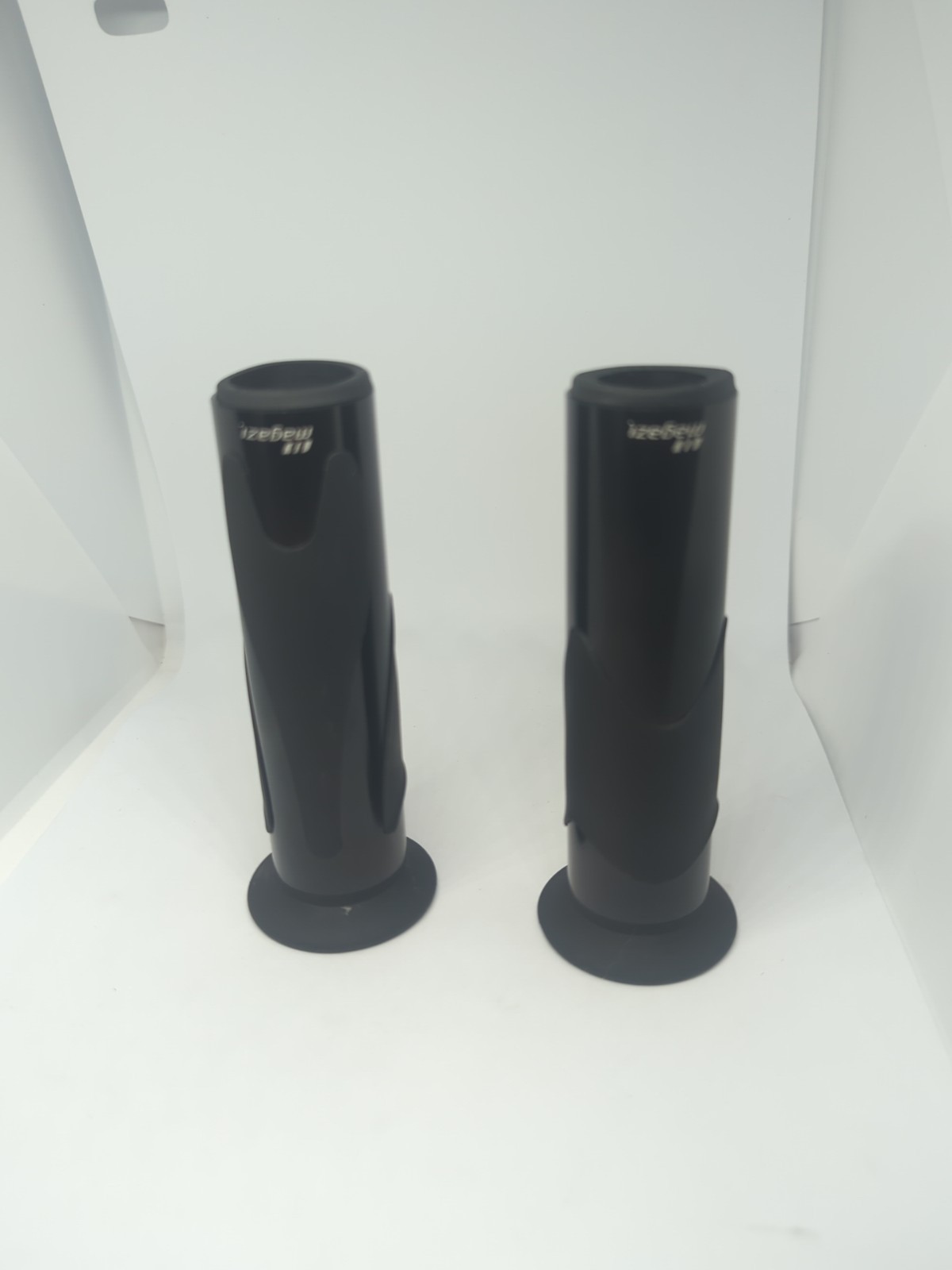 2x Lava Black Handlebar Grip (22mm+25mm) Rubber