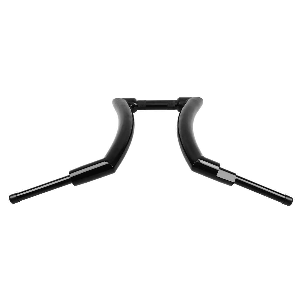 14″ Black Rise APE Hanger Handlebar 2″ DNA Monster Fat Bars For Harley Touring