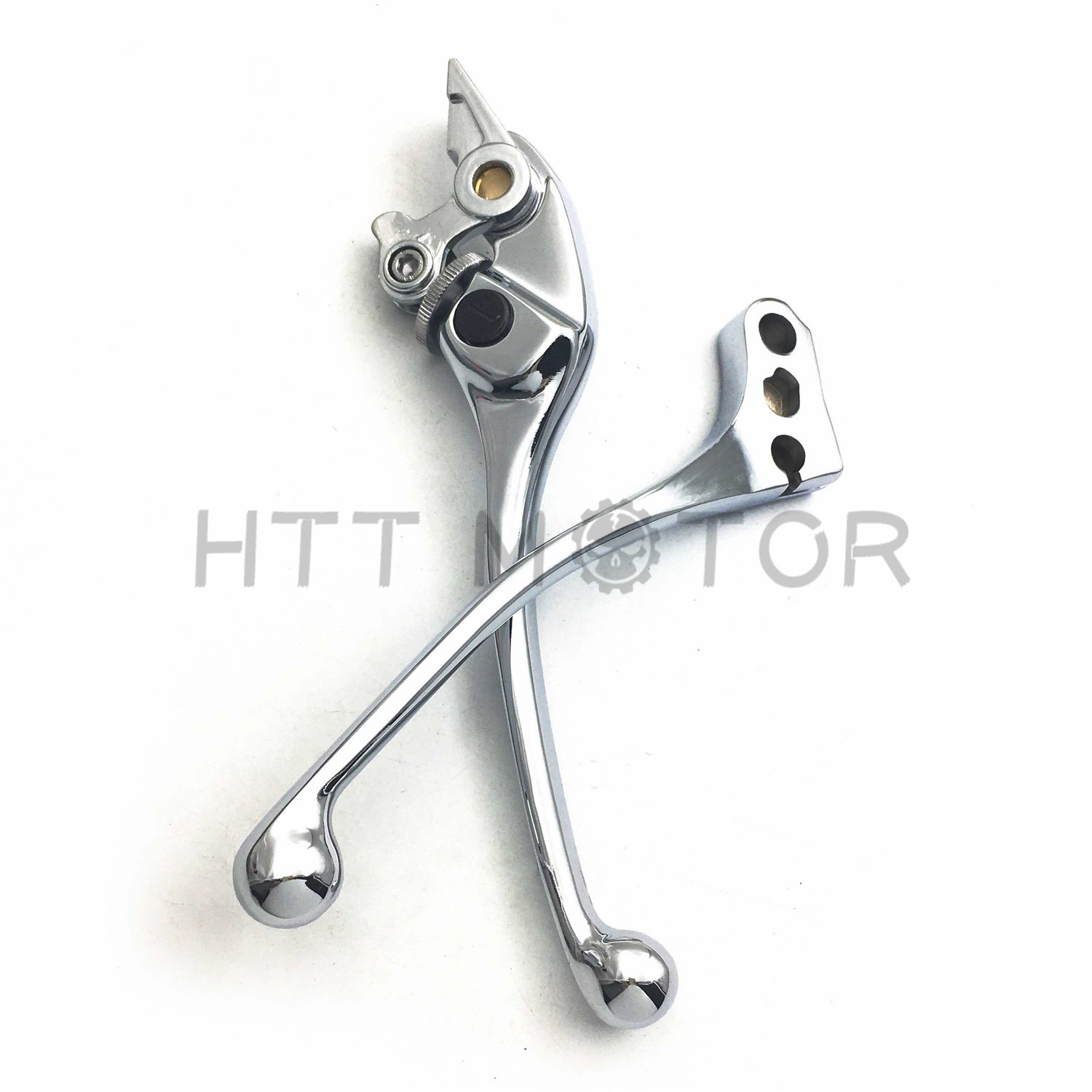 Chrome Brake + Clutch Hand Lever Controls Set L&R For 2003-2008 Honda VTX1300