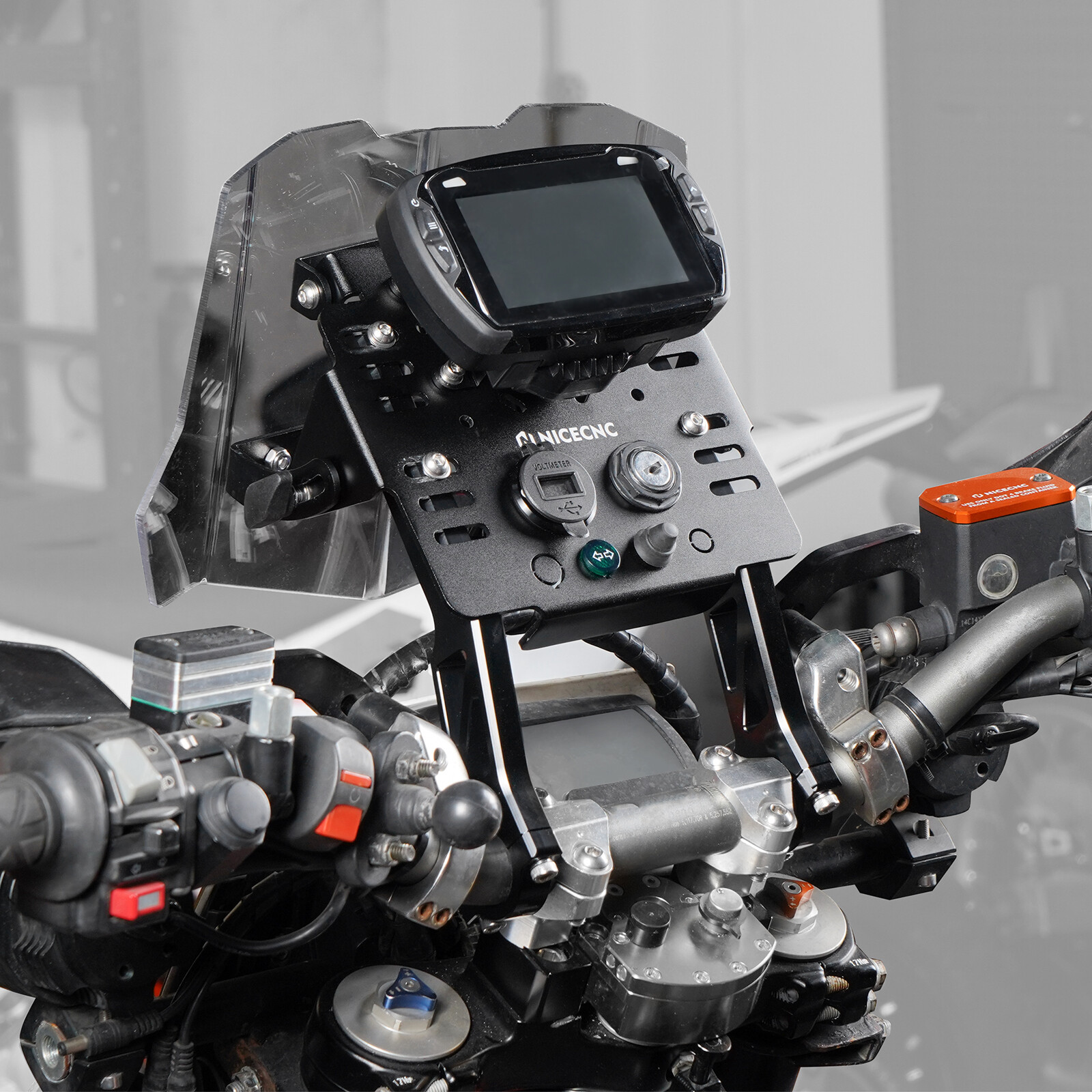 GPS Mount Bracket Kit For KTM 125-530 EXC EXC-F SX SX-F XC XC-F XC-W XCF-W 04-24