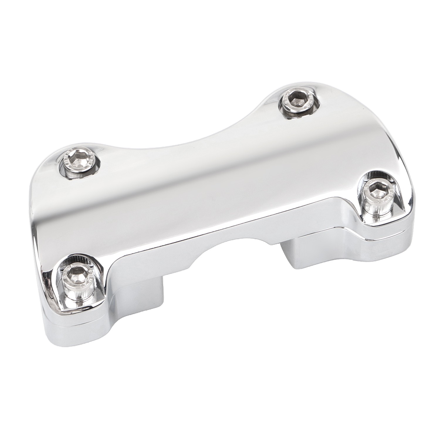 Aluminum Chrome 1.25″ Handlebar Riser Top Clamp For Harley CVO Road Glide FLTRX