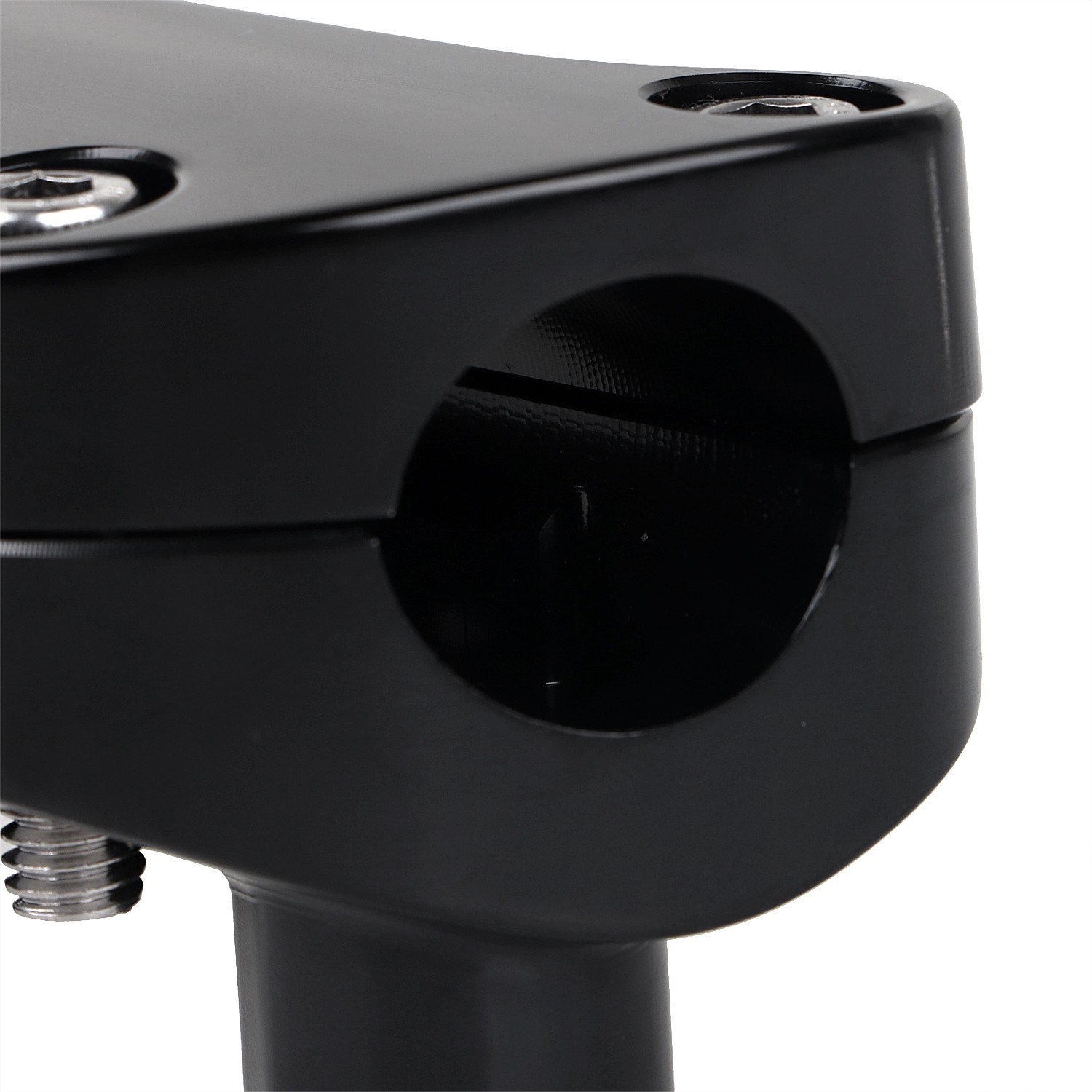 Black 1.7″ Handlebar Risers 1″ Top Clamp For Harley Tour Wide Glide Classic FLTC