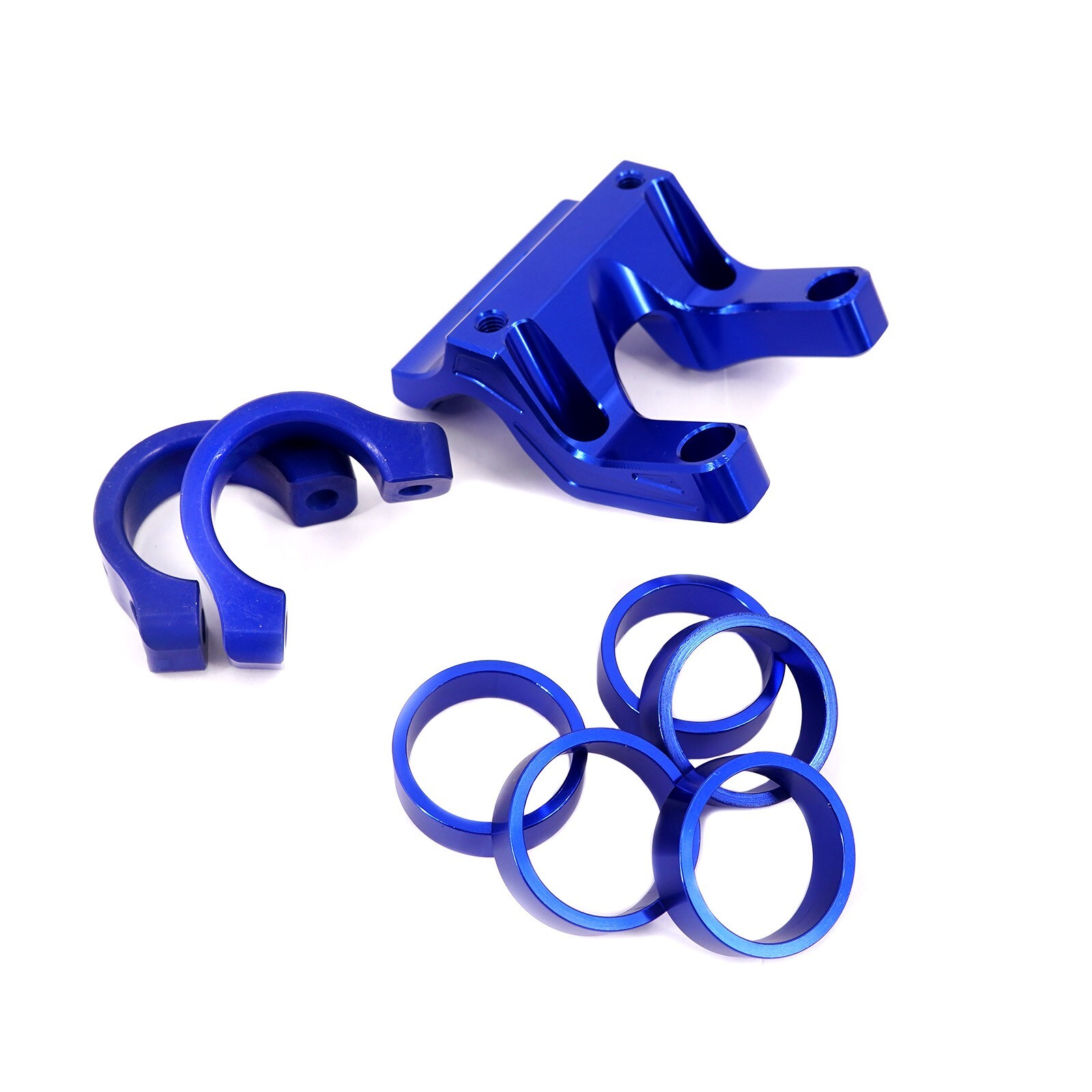 KKE Handlebars Risers Kit Fit Sur-Ron X/ Light Bee e-Bike Brackets Pads CNC Blue