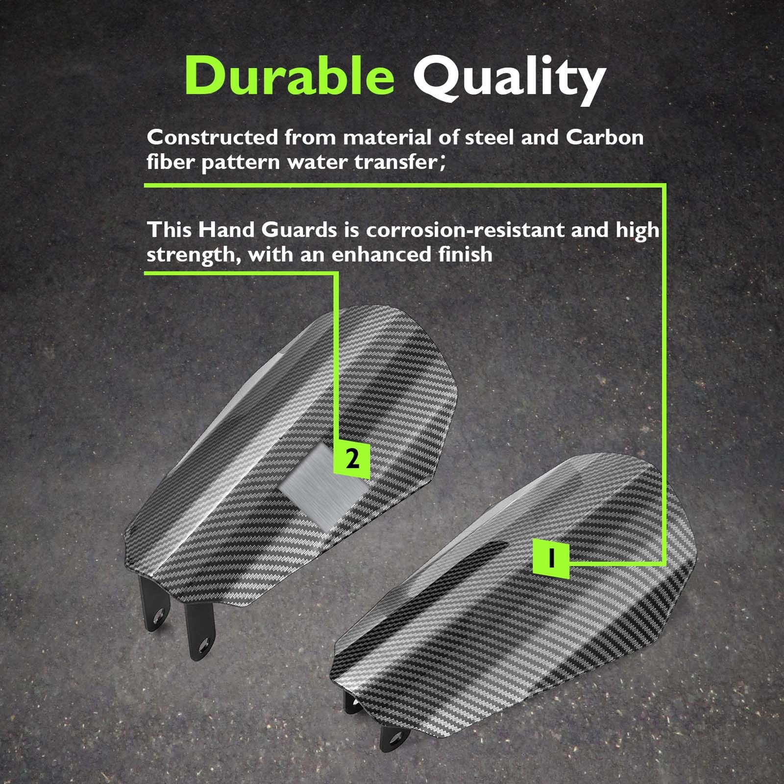 MOFUN Carbon Fiber Pattern Hand Guards For Harley Breakout Low Rider ST Softail