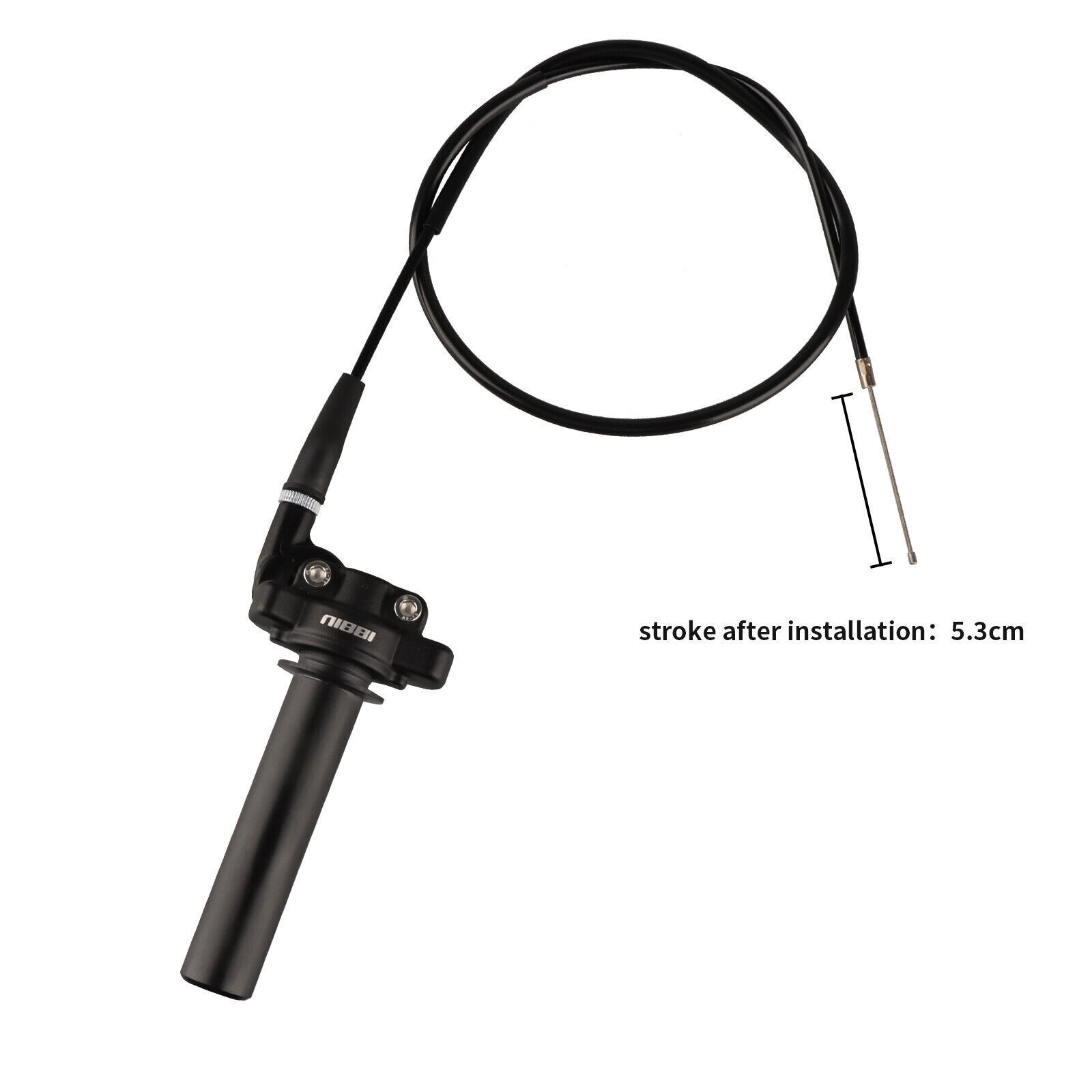 NIBBI Throttle Cable 43″ Twist Grip 7/8″ Clamp 50cc – 250cc Dirt Pit Bike ATV