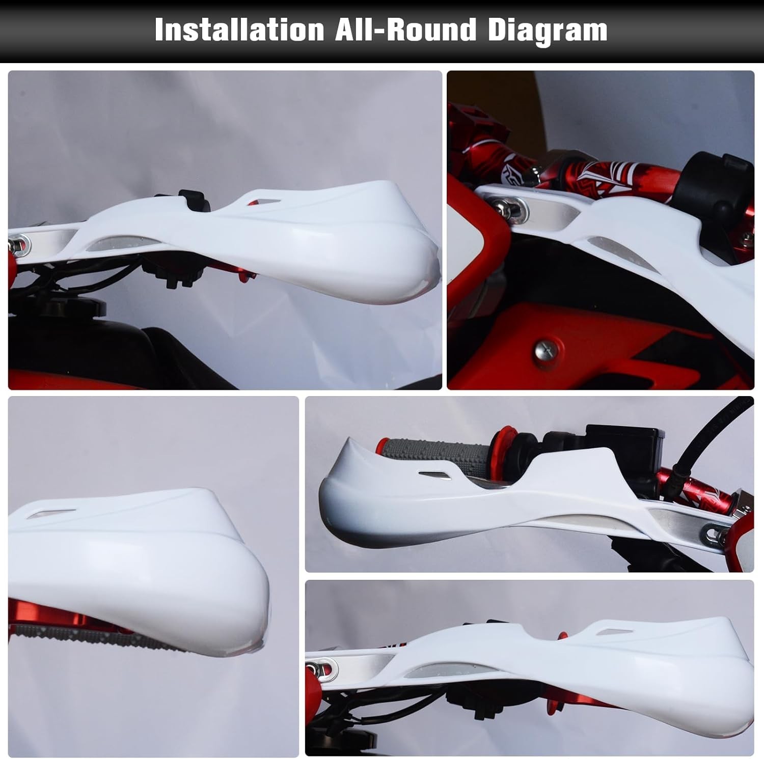 Universal Dirt Bike Hand Guards – Durable 6061 Aluminum & PP Plastic – Yellow