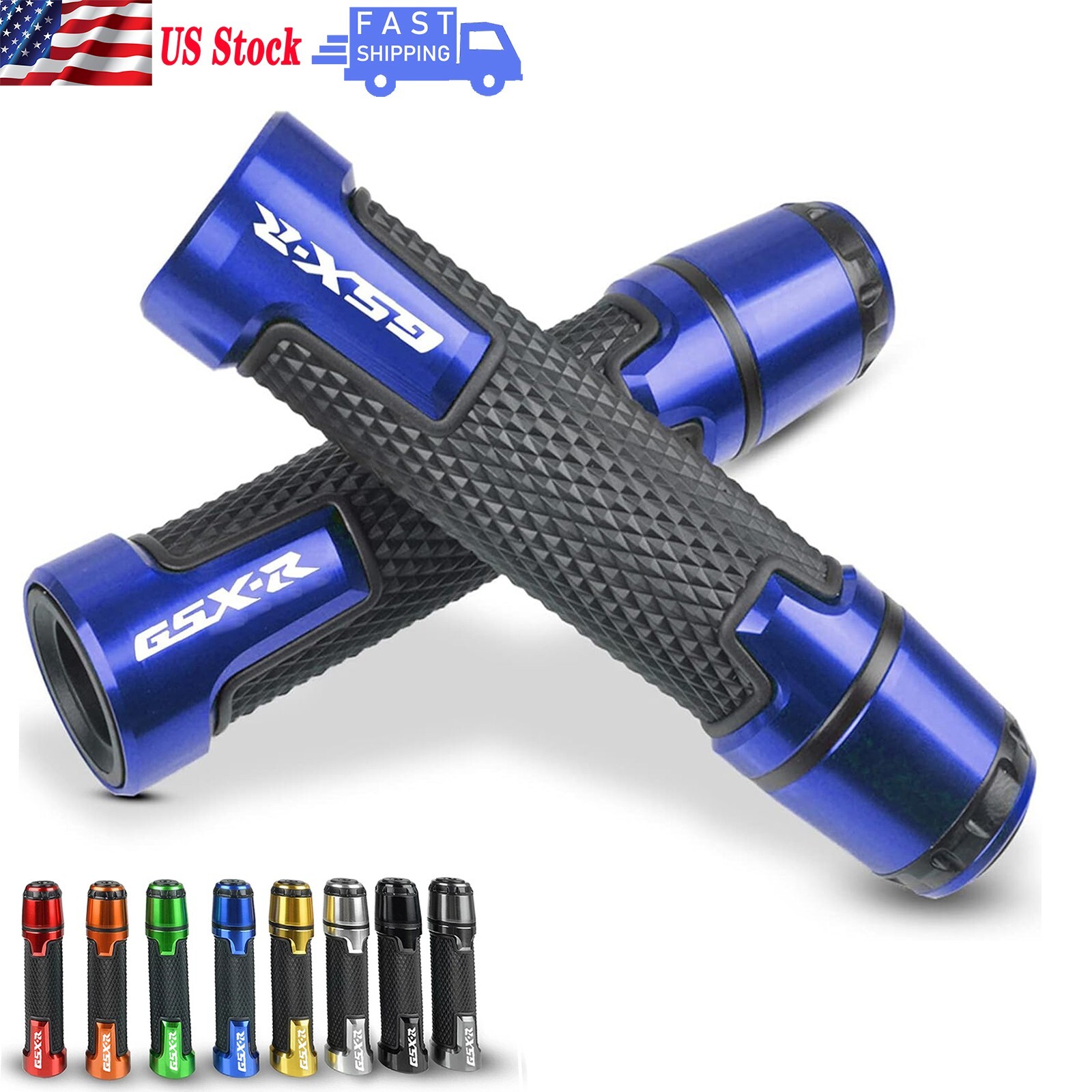 7/8″ 22mm Motorcycle Handlebar Hand Grips for SUZUKI GSXR600 750 1000 250