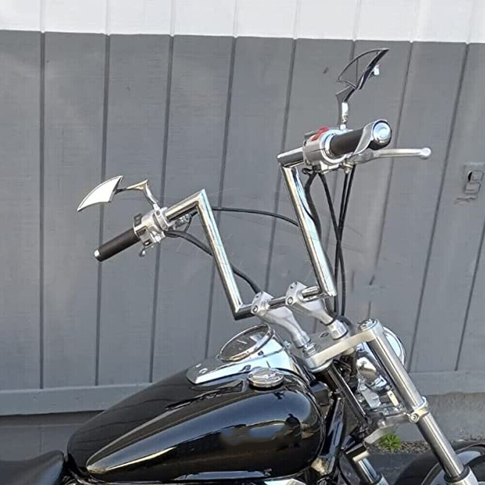 1” Motorcycle Handlebars Bar Drag Bars For Harley Honda Chopper Cruiser Bobber